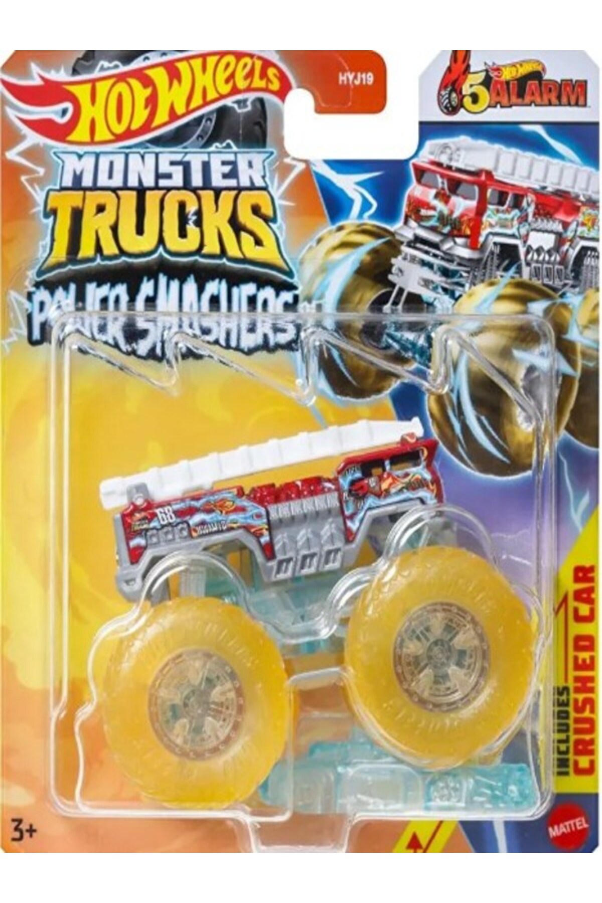 ماشین اسباب بازی HOW WHEELS MONSTER TRUCKS ALARM HTM70 هات ویلز اورجینال HOT WHEELS