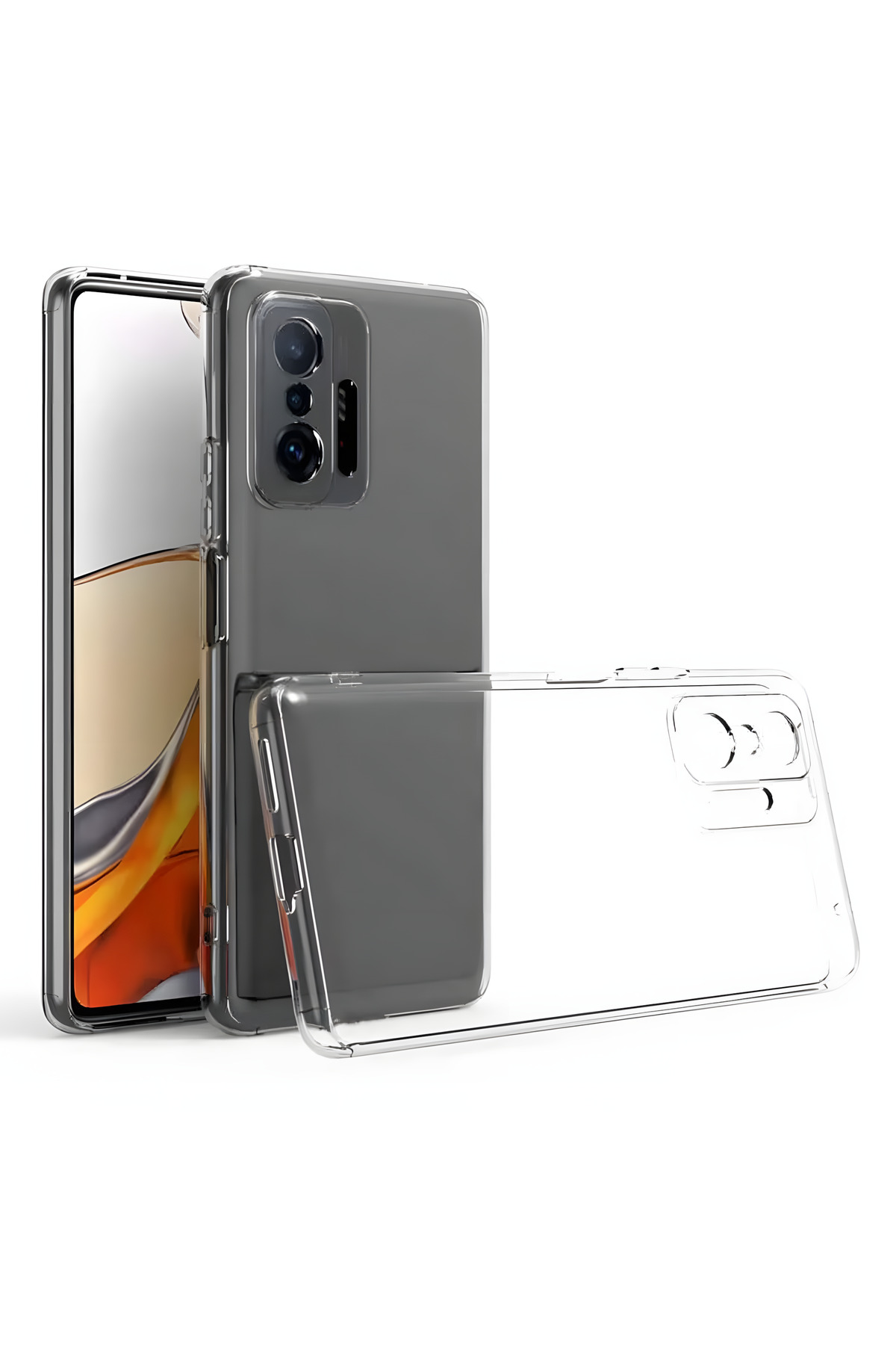 کاور و قاب XIAOMI MI 11T محافظ دوربین سازگار با PRO شفاف انعطاف پذیر سیلیکونی فیبکس Fibaks