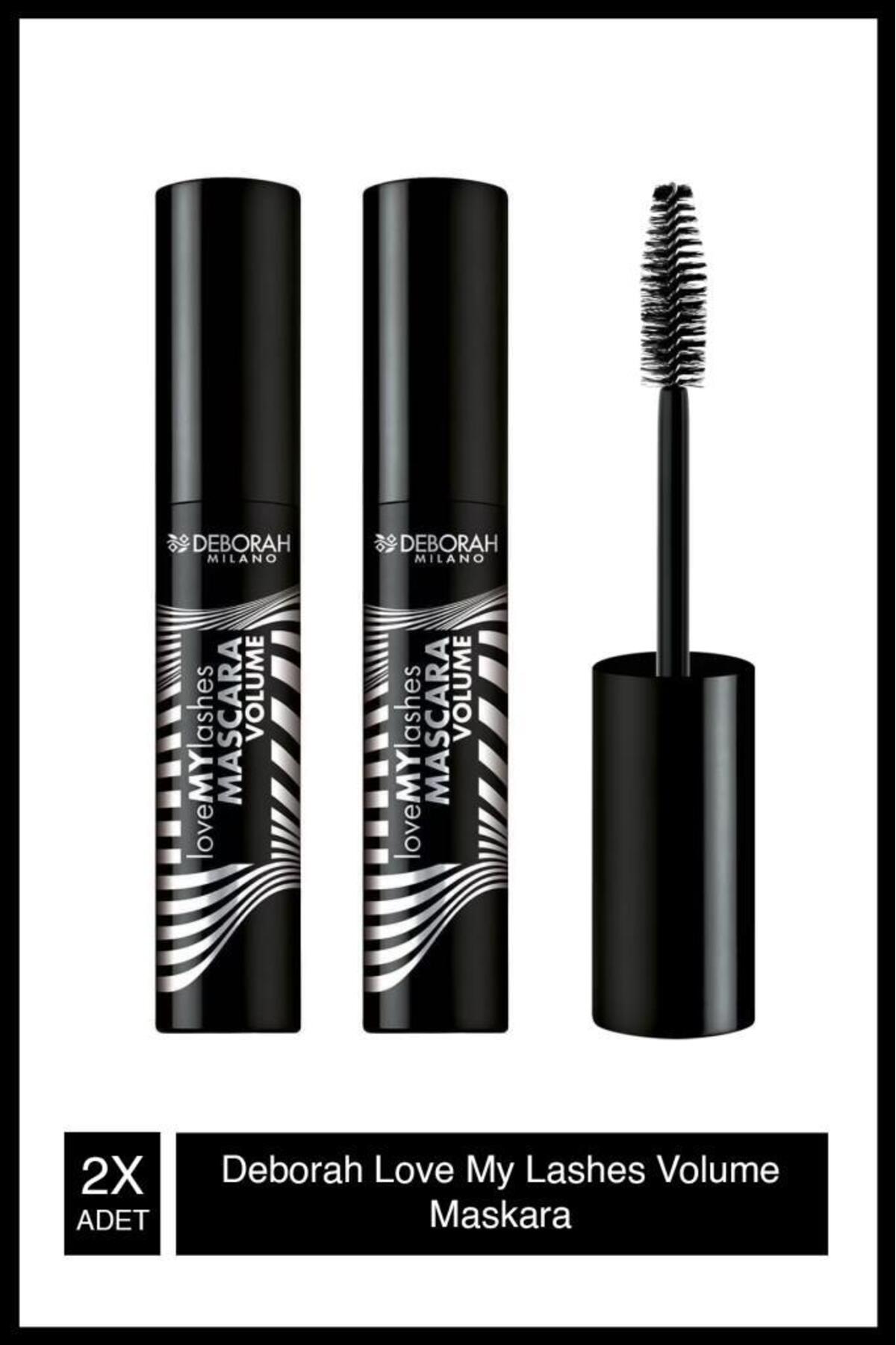 ریمل حجم‌دهنده دبورا Deborah Milano Love My Lashes، بسته ۲ عددی، مشکی