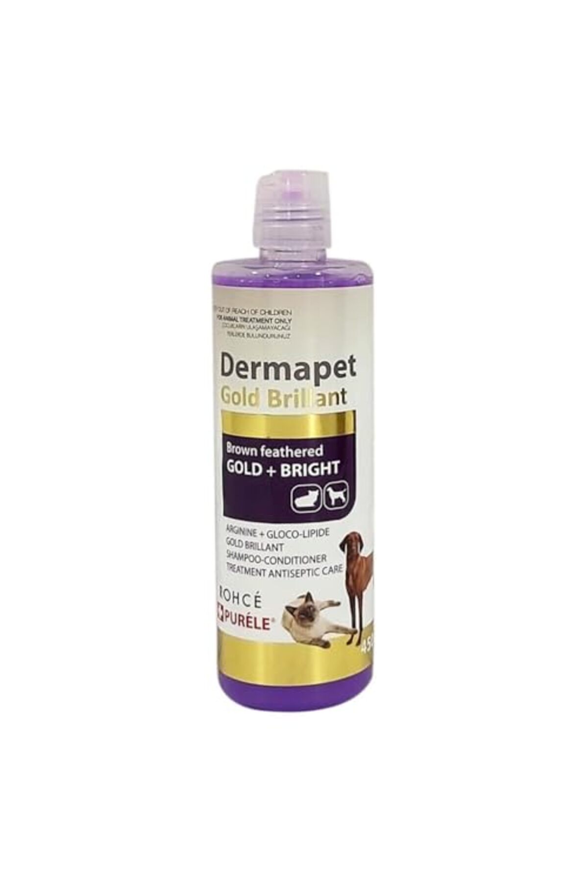 شامپوی کرمی Purele Dermapet داگی Doggie برای گربه و سگ‌های نژاد زرد و قهوه‌ای