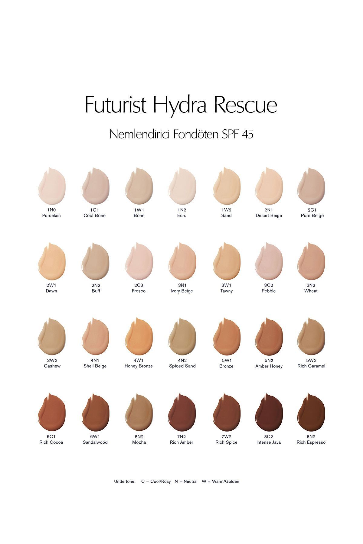هیدراته‌کننده و محافظ آینده SPF 45 رنگ: 1C1 استخوان سرد استی لادر Estee Lauder