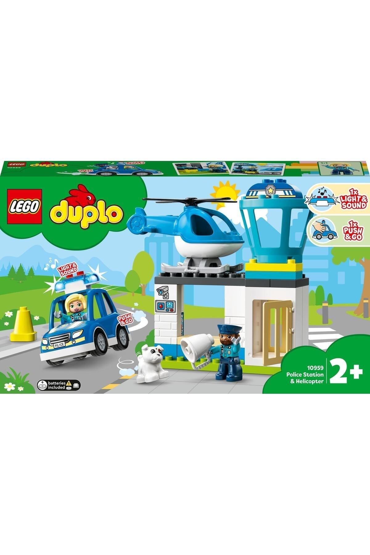 لگو ® ایستگاه پلیس نجات DUPLO® هلیکوپتر 10959 مجموعه خلاق 40 قطعه اورجینال LEGO