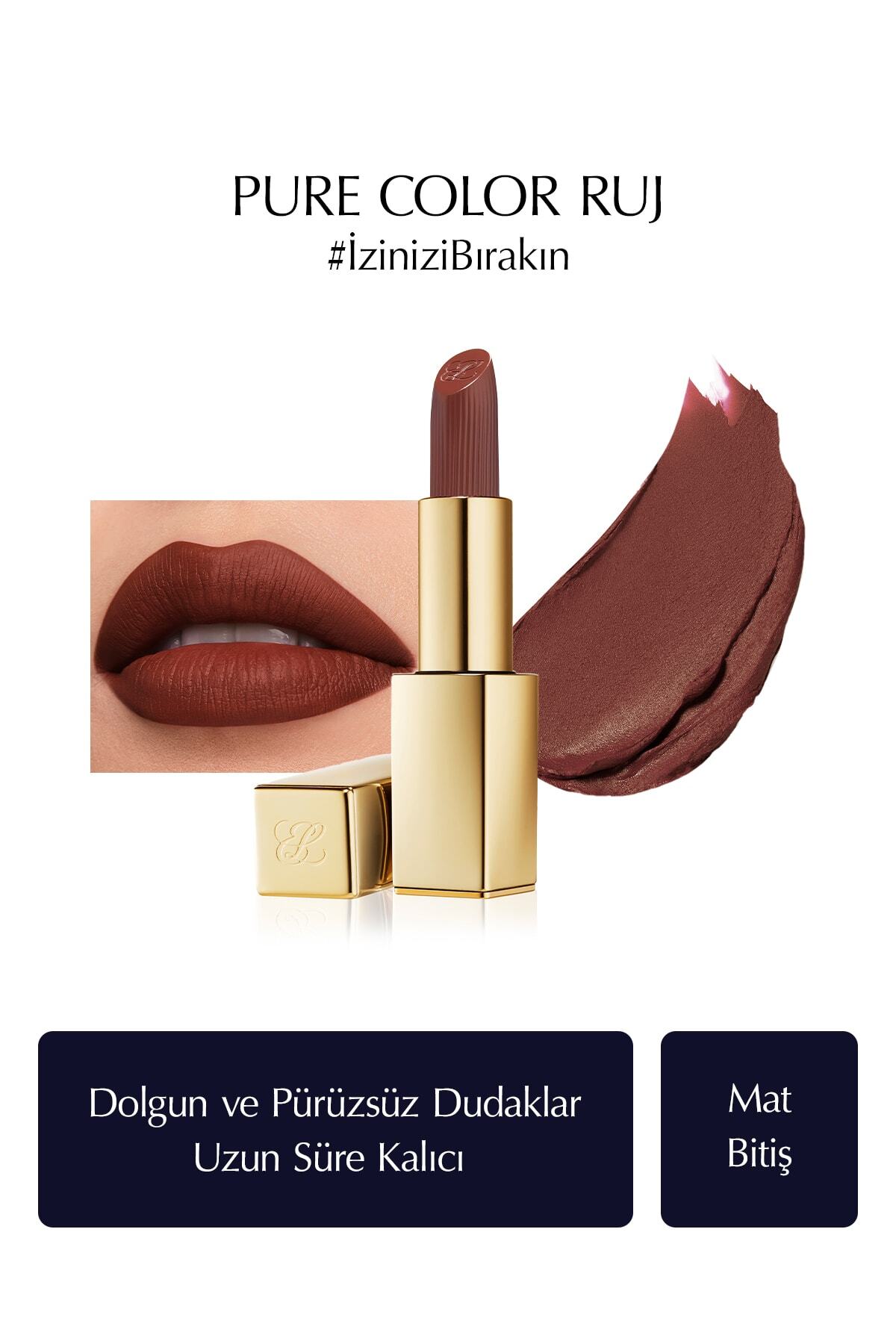 رژ لب مات پیور کالر ۳۵ گرم کد رنگ: ۵۶۷ استی لادر Estee Lauder