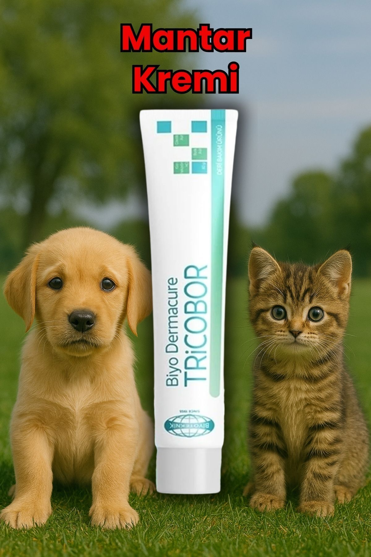 کرم پوستی و قارچ تریکوبور Tricobor برای گربه و سگ، ۸۰ گرم