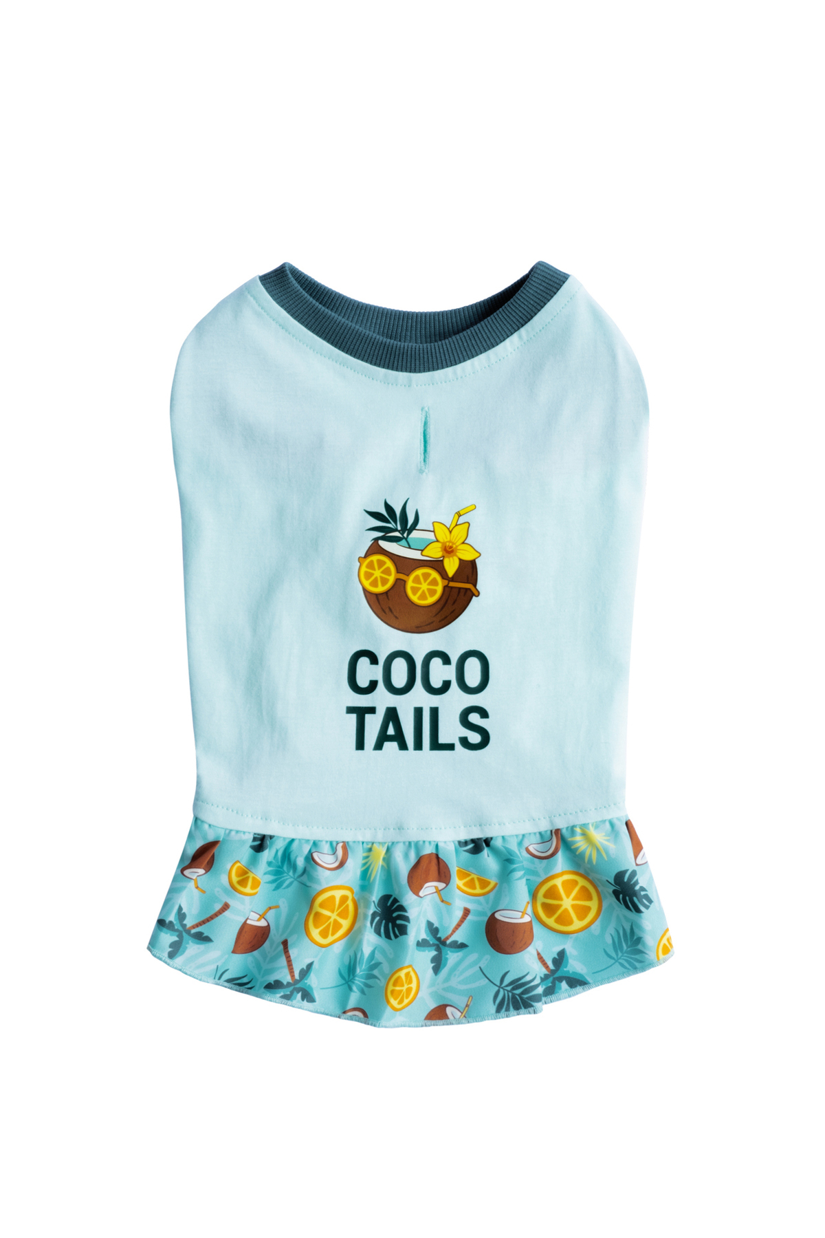 لباس پنبه‌ای سگ سبزآبی Coco Tails فورامور fouramour