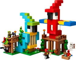 مجموعه ساختنی لگو LEGO ماینکرفت Minecraft خانه‌های طوطی مدل 21282، ۵۳۵ قطعه