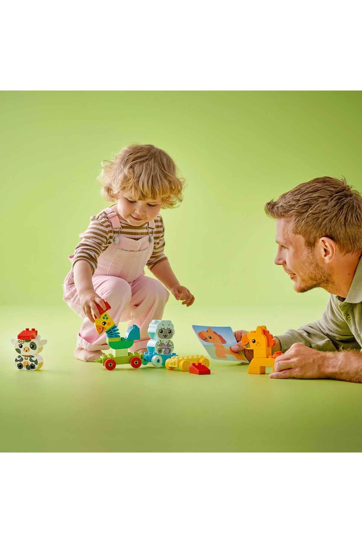 لگو و اسباب بازی های ساخت محور DUPLO® MY FIRST ANIMAL TRAIN 10412 چرخدار برای کودکان 1 نیم به بالا از ترکیه LEGO