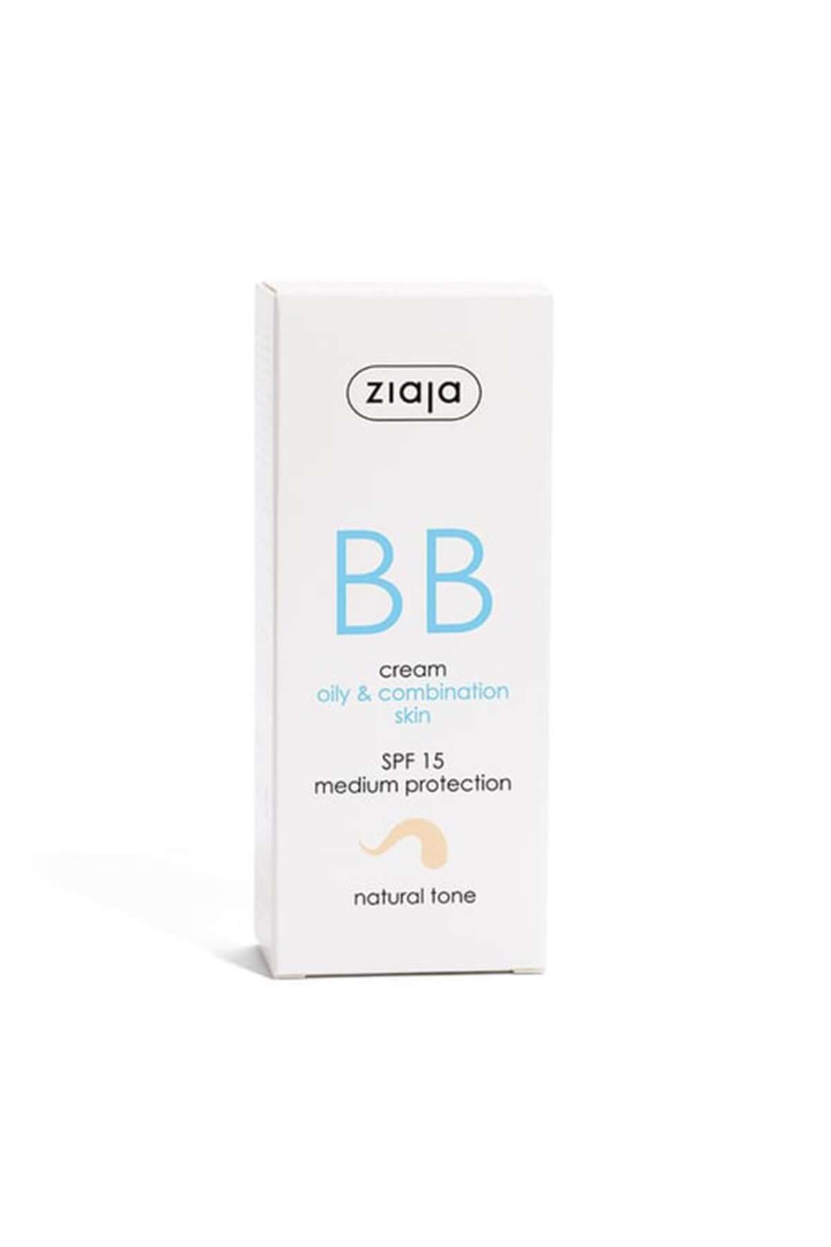 Ziaja کرم ضد آفتاب و رنگی برای پوست چرب و مختلط تن طبیعی SPF 15 50 میلی لیتر