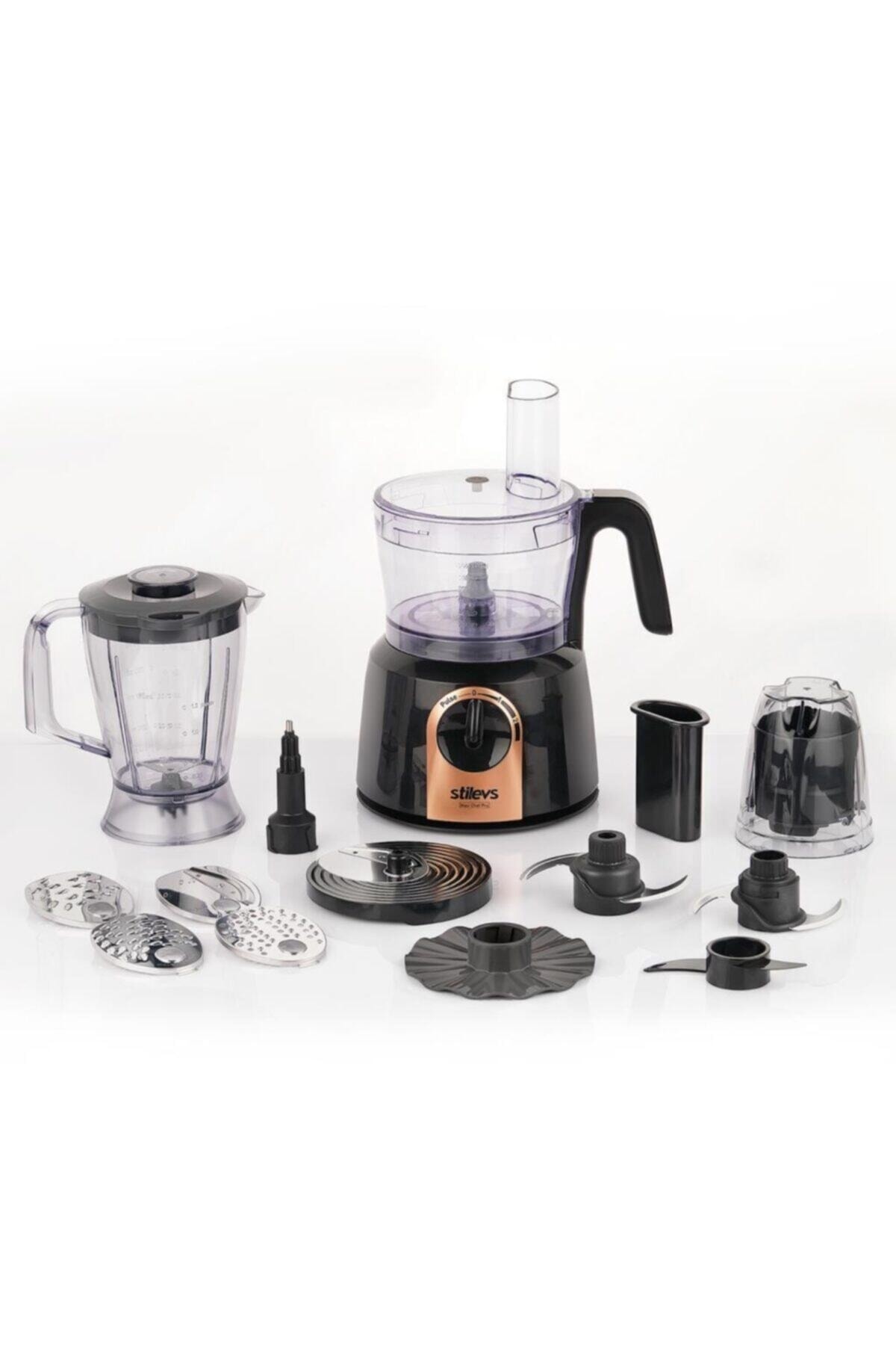 ست مخلوط کن غذاساز MAXI CHEF PRO مشکی COPPER SGH20040 اورجینال Stilevs
