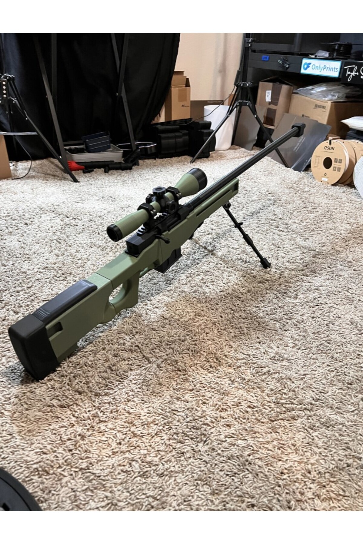 فیگور CSGO AWP SNIPER SIZE CONTER STRIKE 1 SCALE پلاستیک است کار نمی کند فقط تزئین FEEL