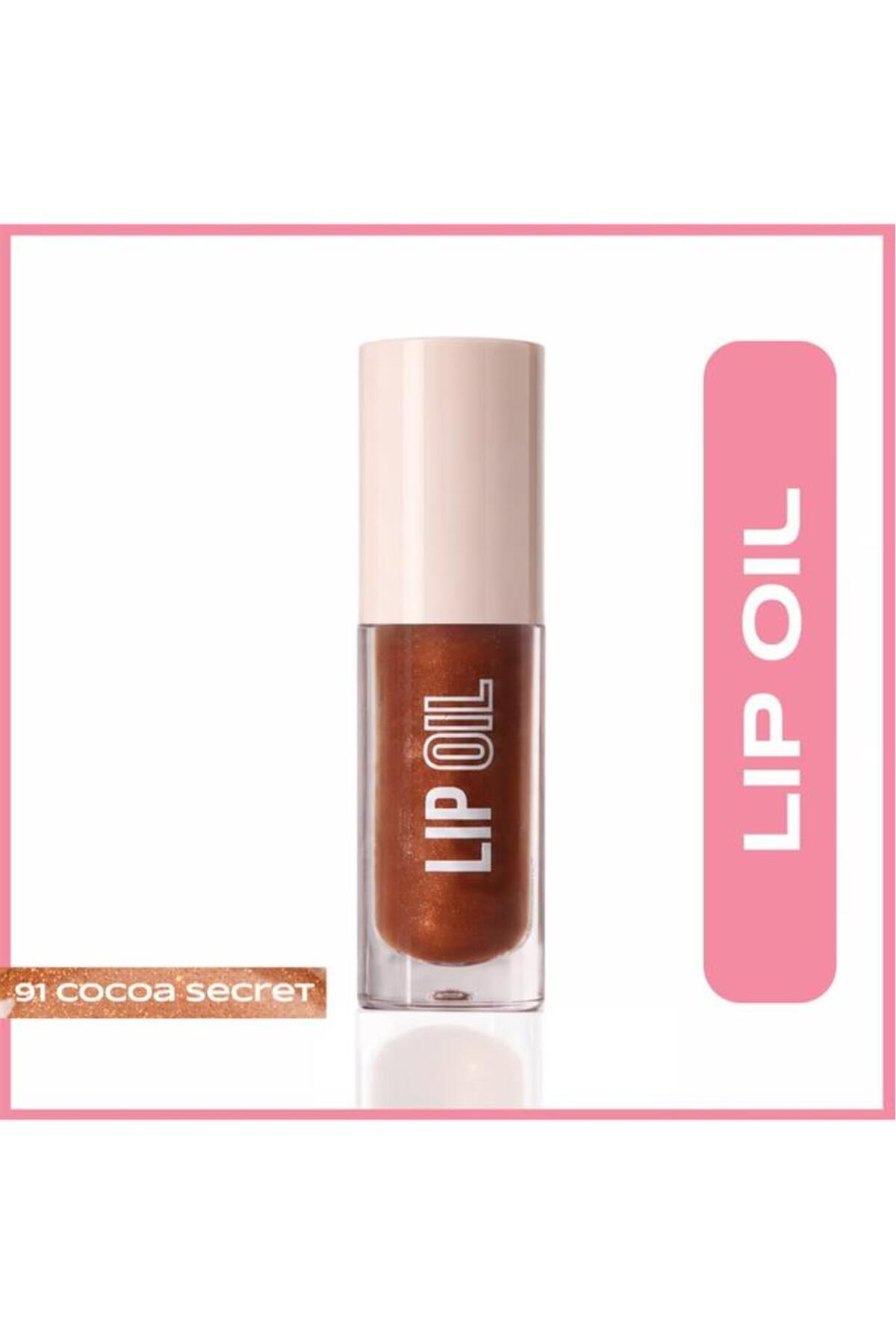 روغن لب آنفیلتر بیوتی Unfilter Beauty No: 91 Cocoa Secret، قهوه‌ای و درخشان