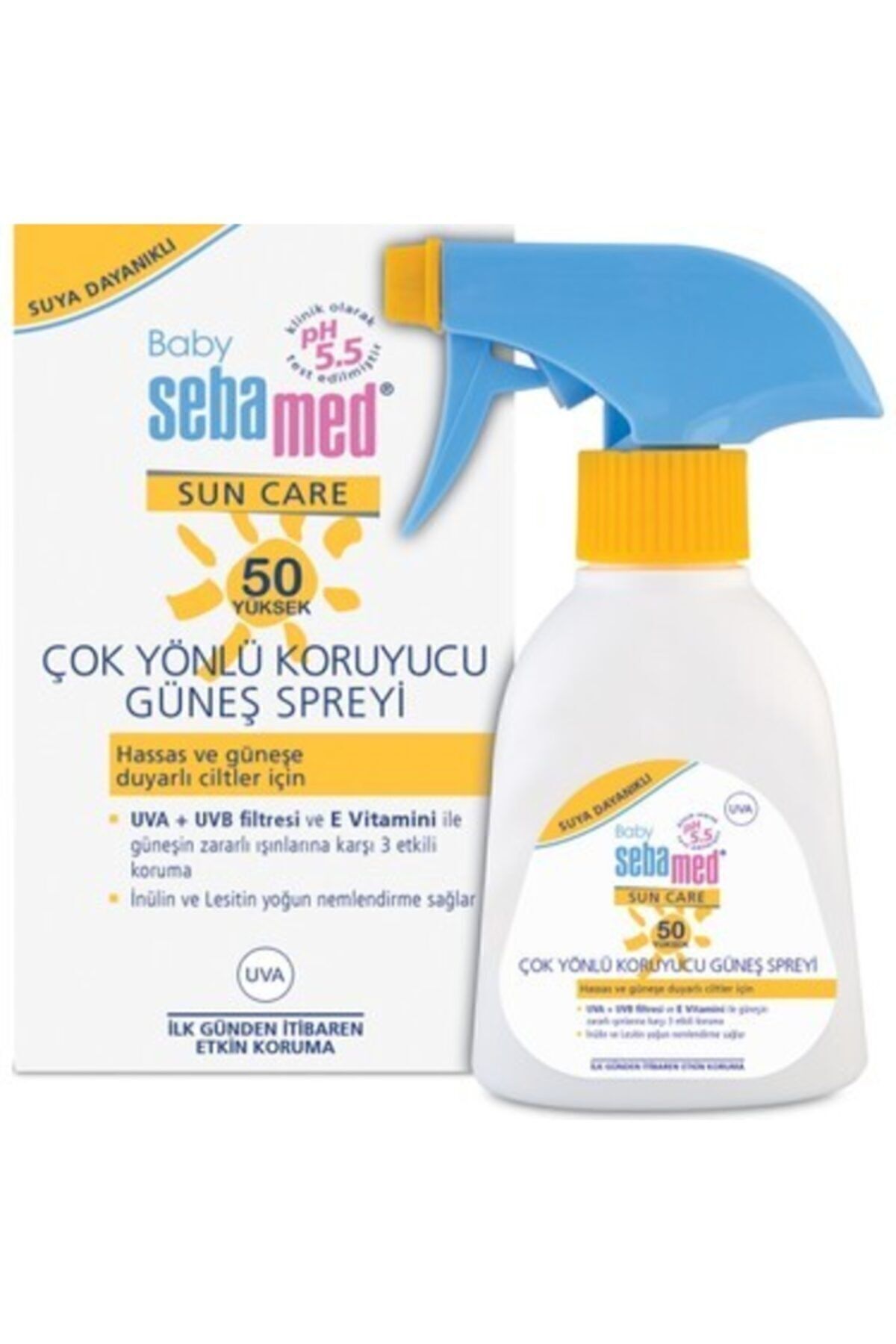 Sebamed اسپری ضدآفتاب بچگانه با SPF 50+ و حجم 200 میلی لیتر