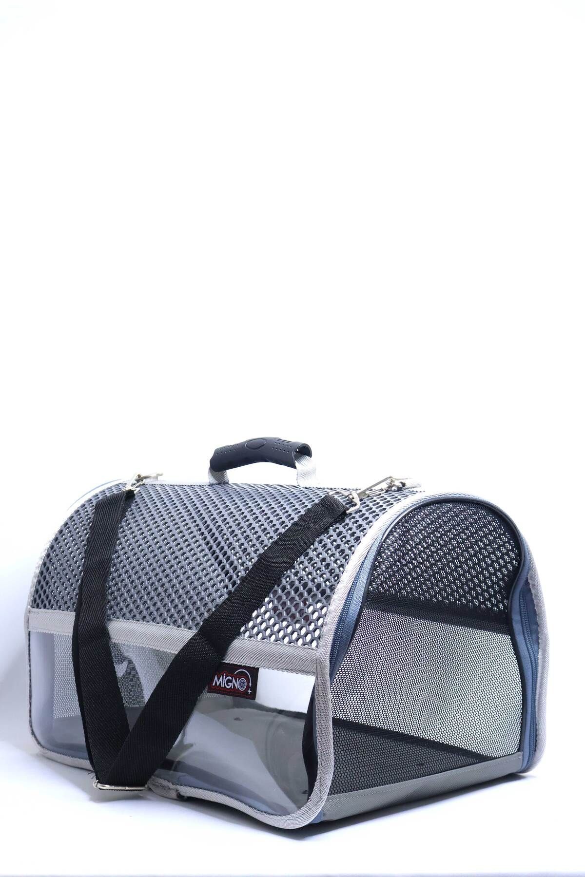 کیف حمل گربه و سگ میگنو Migno، مدل Flybag Voyager VOY018، طوسی
