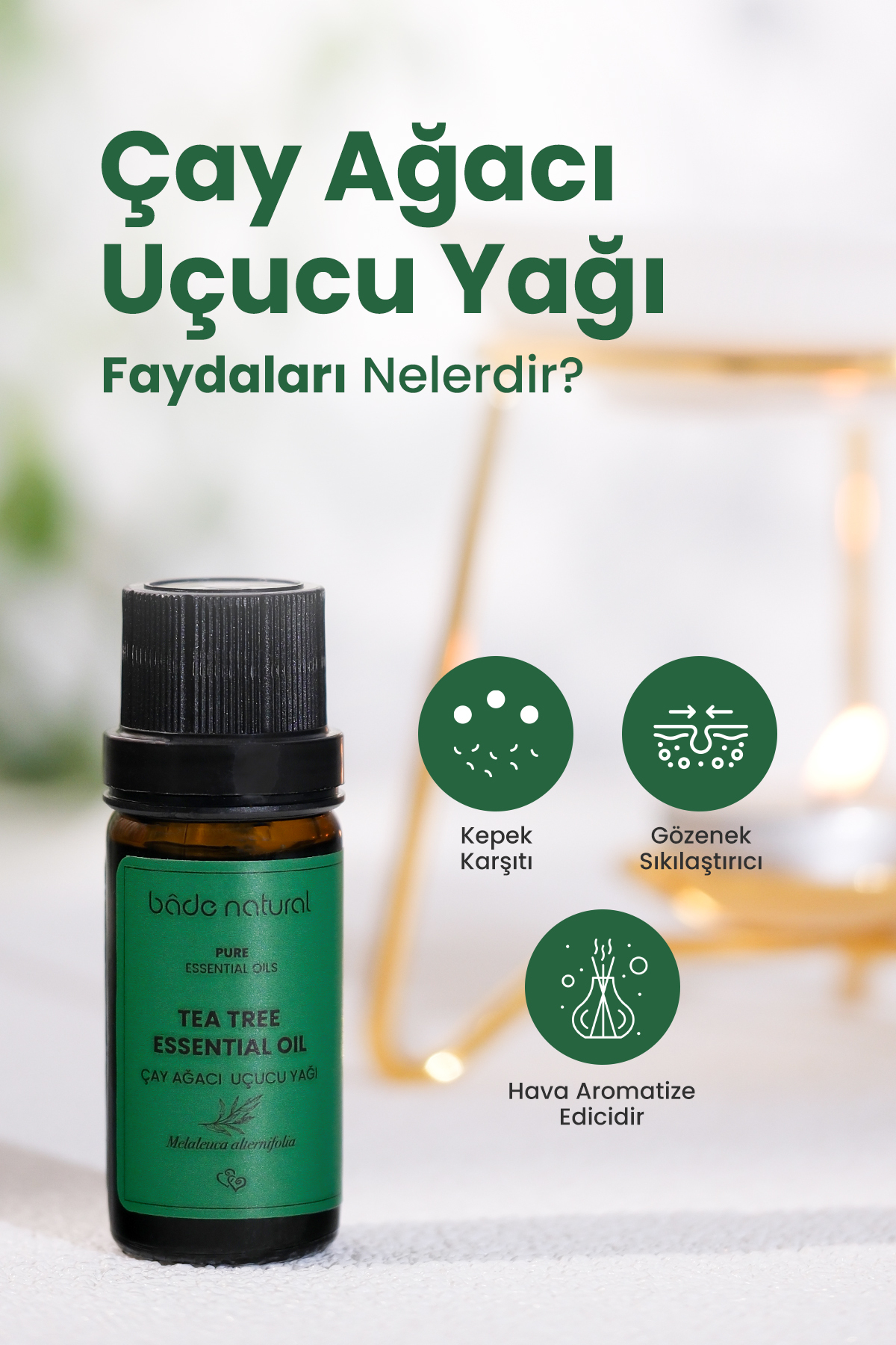روغن مراقبتی درخت چای 100% خالص 10 میلی لیتر بادا ناتورال Bade Natural