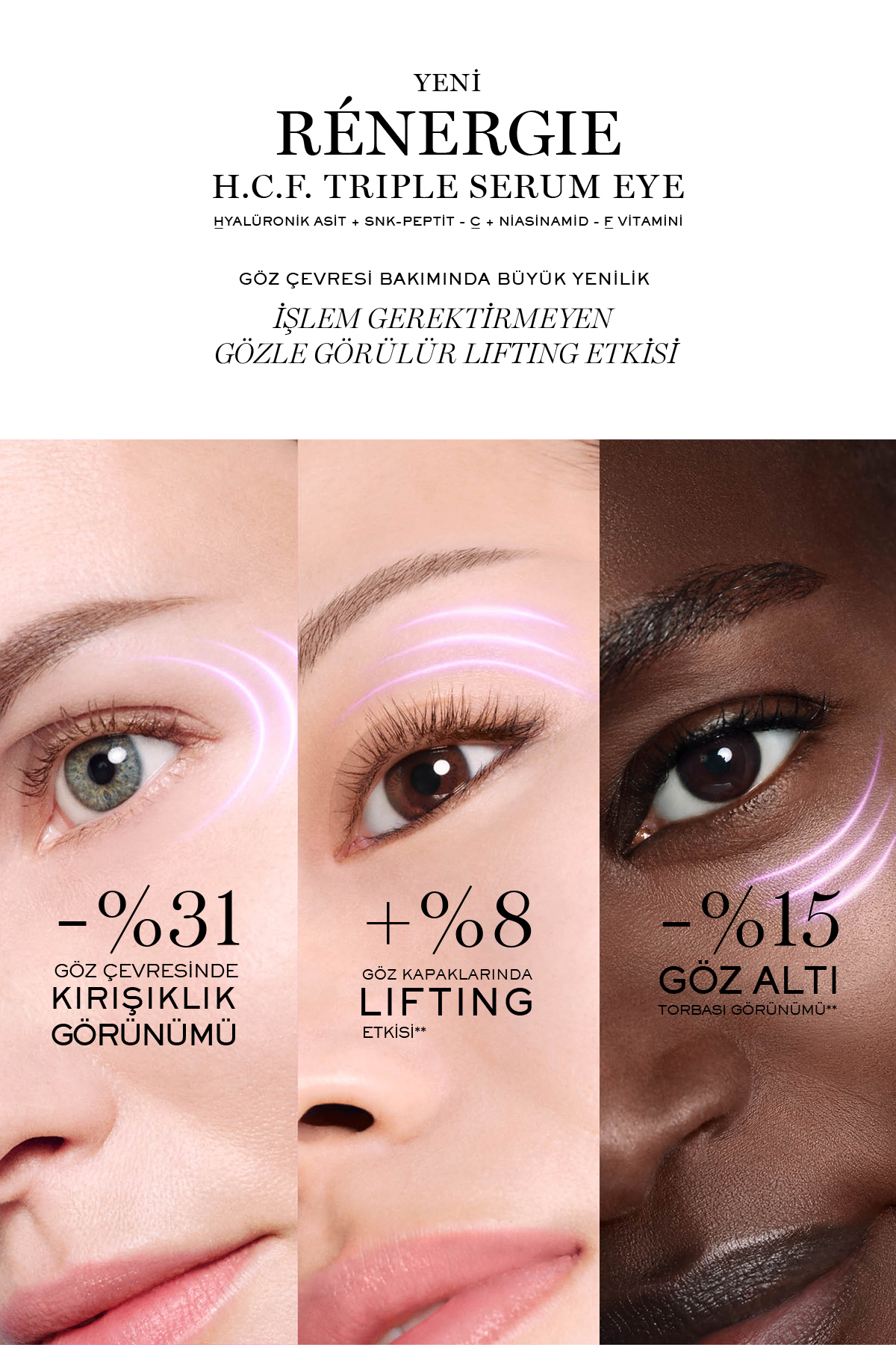 Lancome سرم مراقبت از چشم Rénergie Triple Serum
