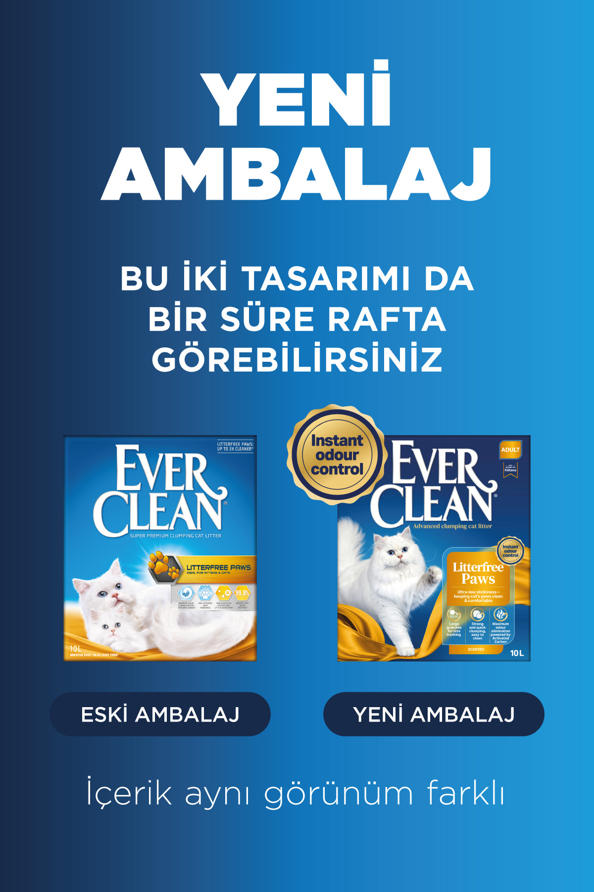 خاک گربه اور کلین Ever Clean Litterfree Paws، ۱۰ لیتر