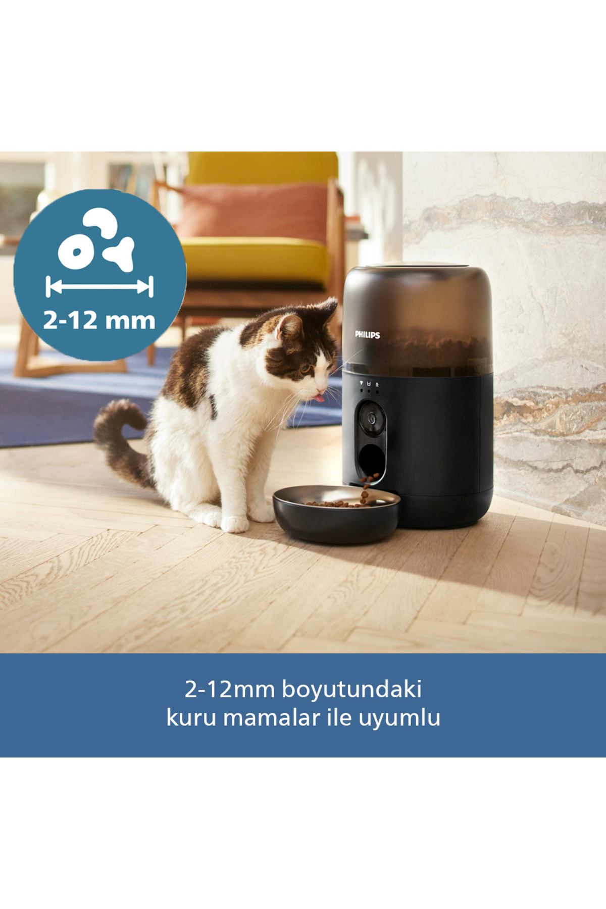 ظرف غذادهی هوشمند دوربین‌دار فیلیپس Philips PAW5320/02 با صدای دوطرفه