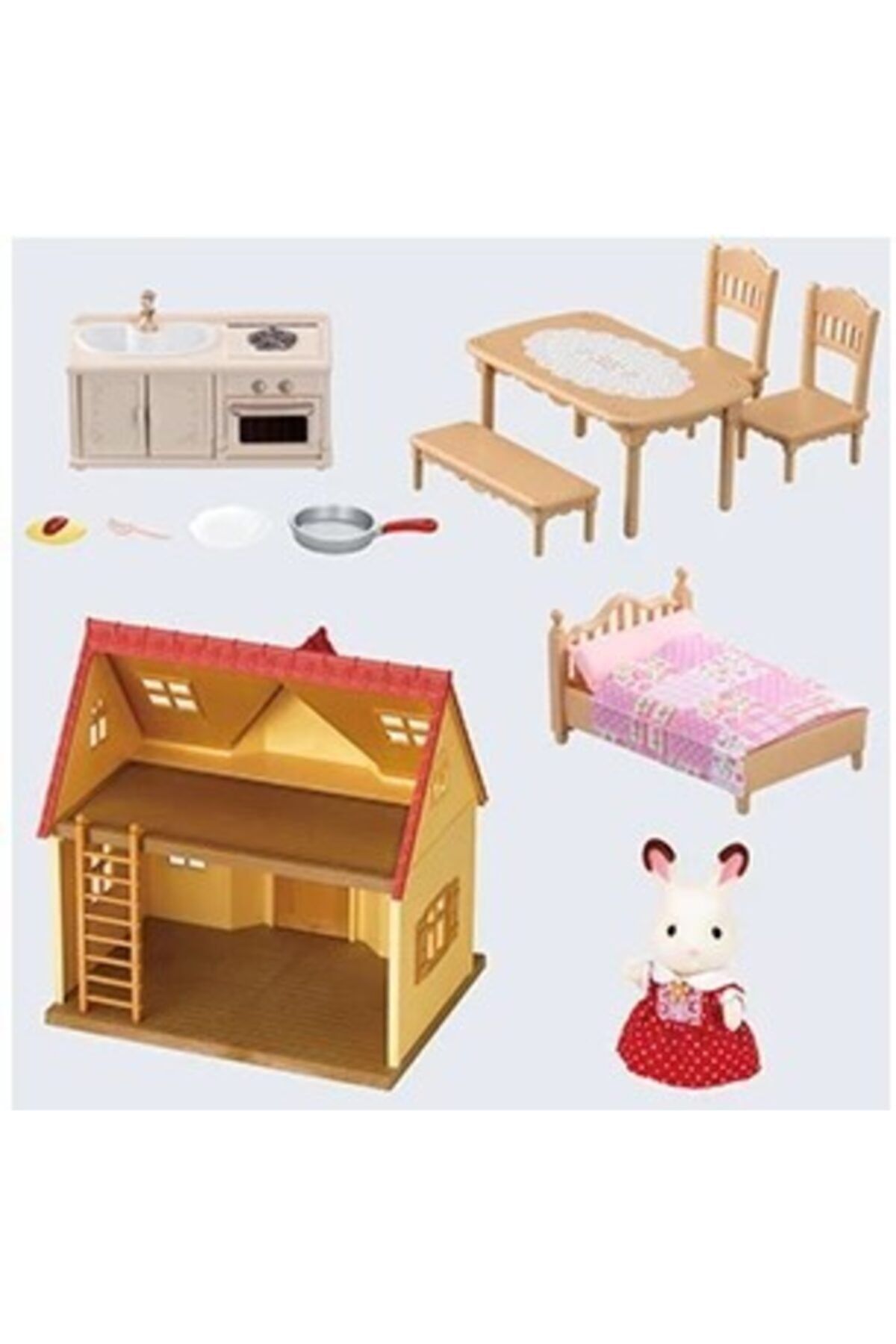 اسباب بازی های فیگور دیگر خانه شروع بسته با لوازم جانبی و Sylvanian Families