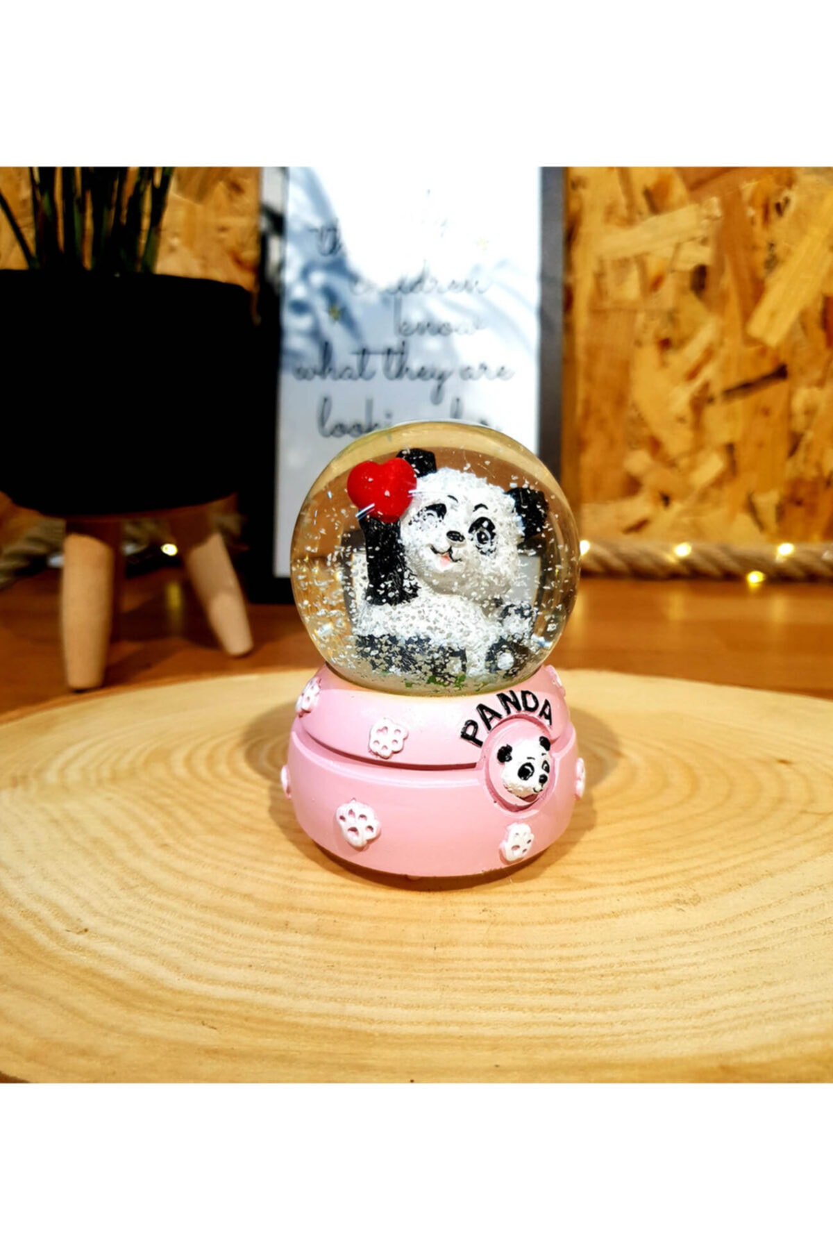 گوی برفی پاندا ناز هدیه ولنتاین SNOW GLOBE از ترکیه Genel Markalar