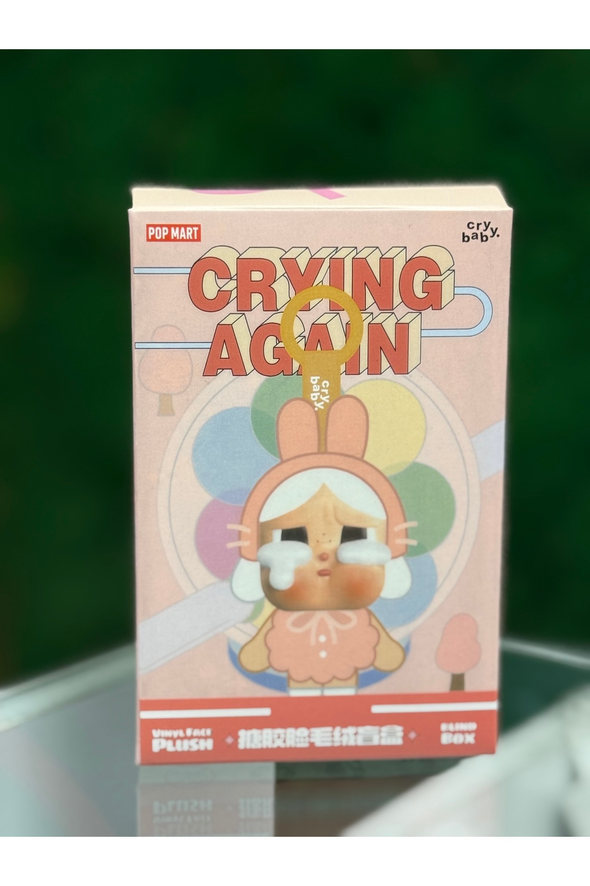 اسباب بازی های پشمی سریال CRYBABY CRYING AGAIN جعبه کور مخملی صورت VINLY FACE CHARM کیف جاکلیدی مخمل دار LABUBU