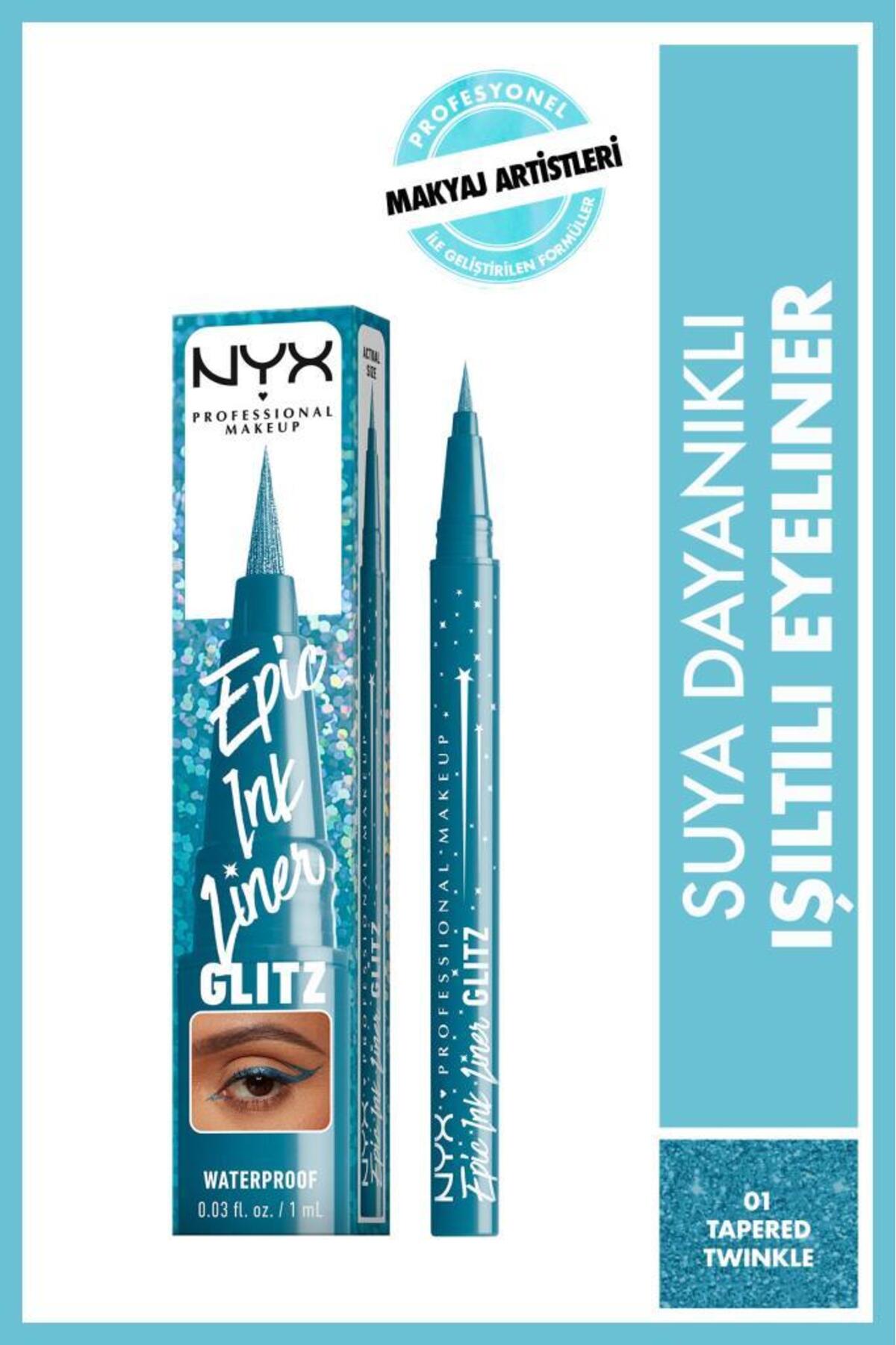 خط چشم GLITZ EPIC INK TAPERED TWINK NYX Professional Makeup