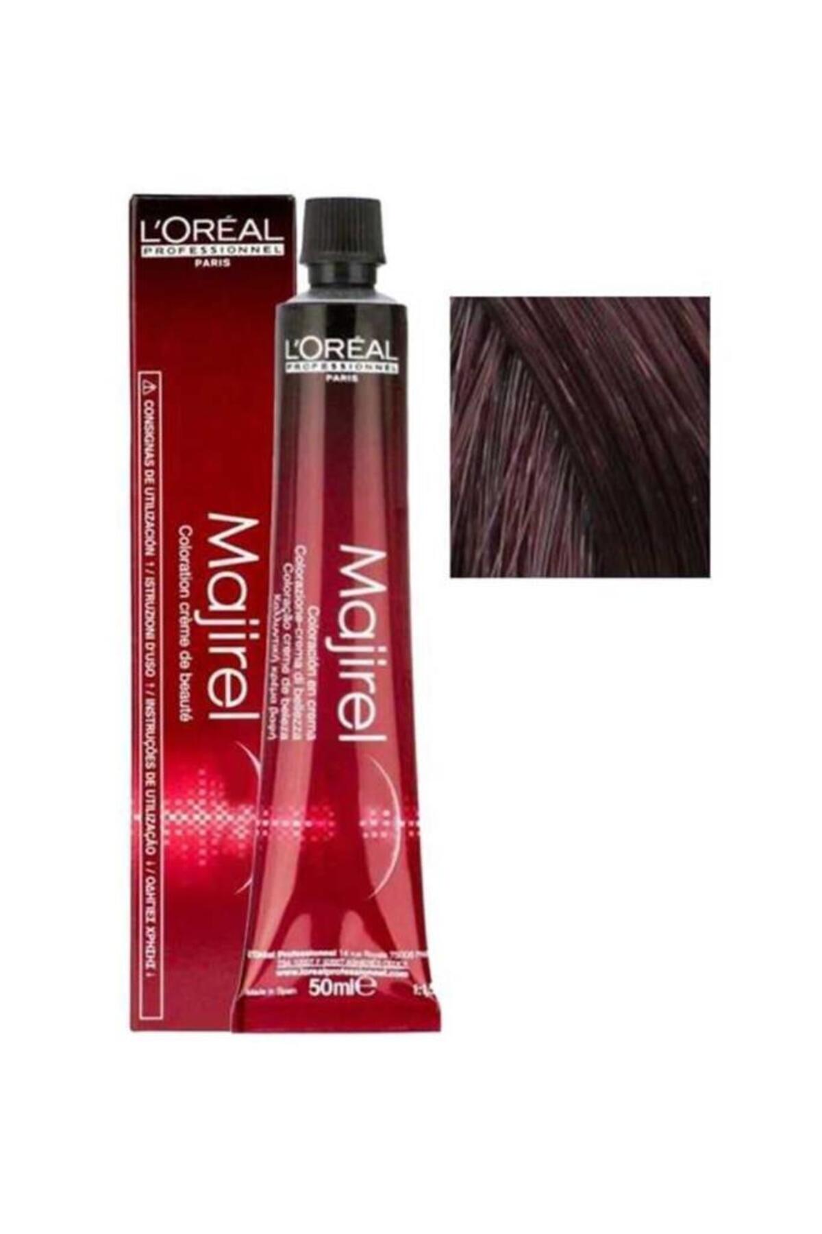 رنگ مو مردانه و زنانه LOREAL PROFESSIONAL MAJIREL 5.5 شاه بلوط باز 50 میل L'oreal Professionnel
