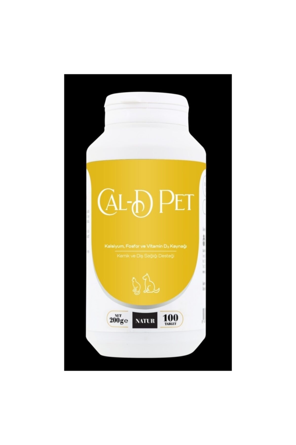 مکمل گربه ناتور Natür Cal-D Pet کلسیم، فسفر و Devit، ۱۰۰ قرص
