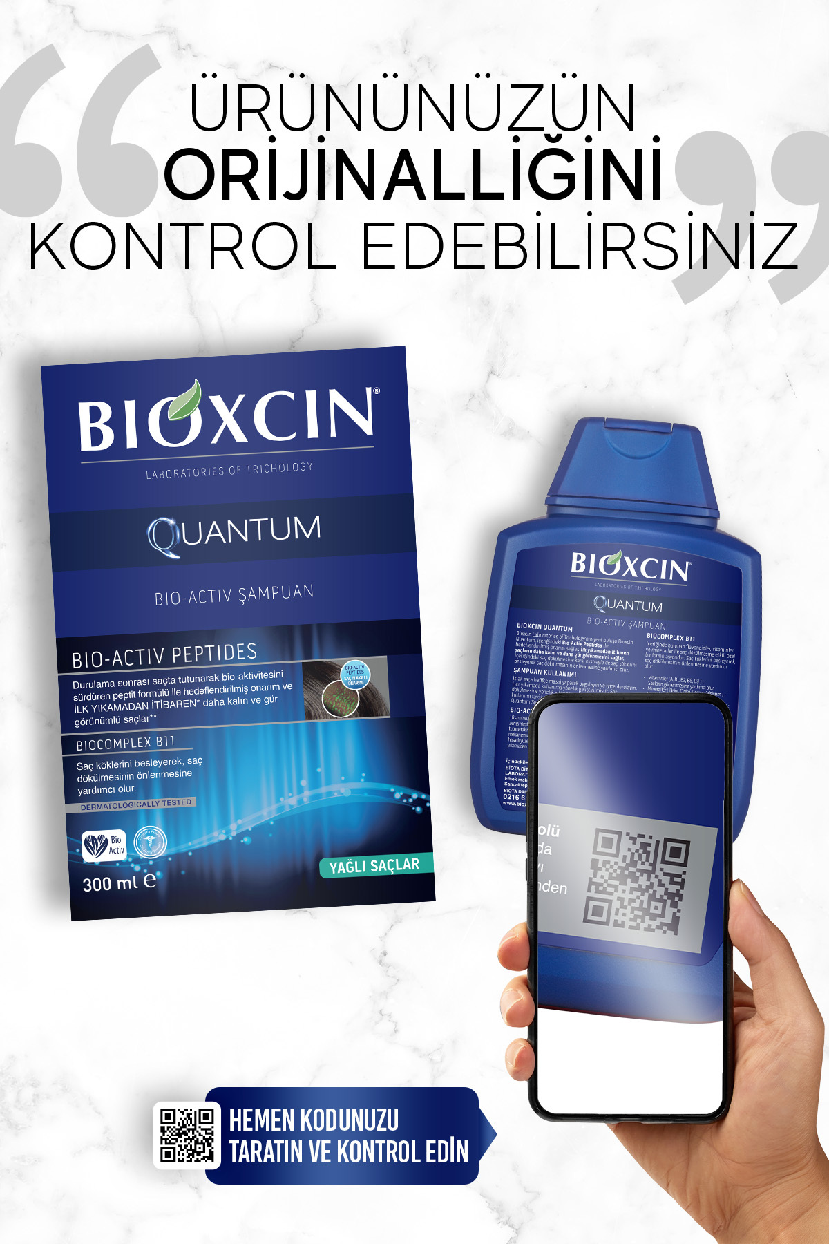شامپو مردانه و زنانه کوانتومی 3 برای موهای روغنی 2 مصرف کنید Bioxcin