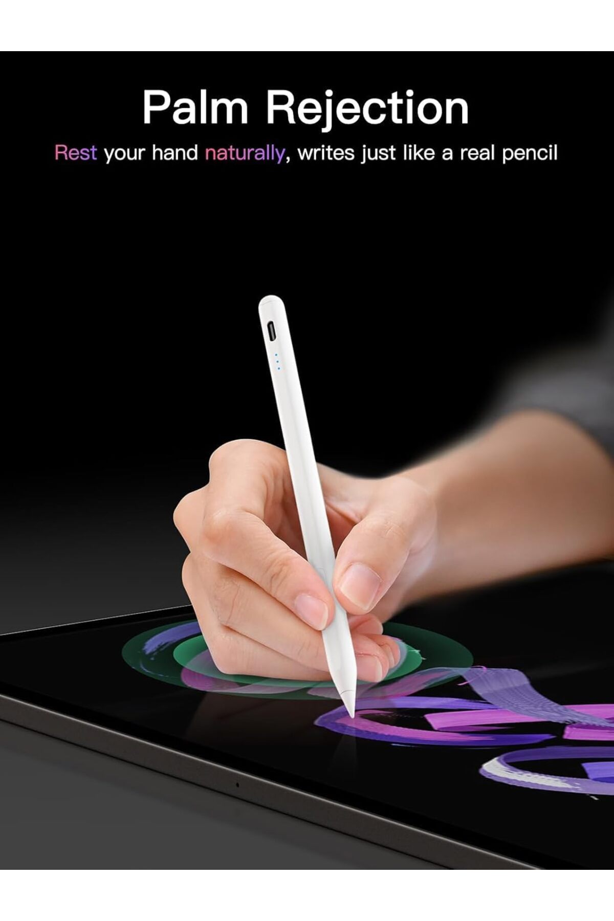کاور تبلت IPAD 11TH GENERATION A16 10. قاب تاشو سازگار نسل 10.9 + ماوس صفحه کلید بلوتوث قلم قرمز نخل m.tk moveteck
