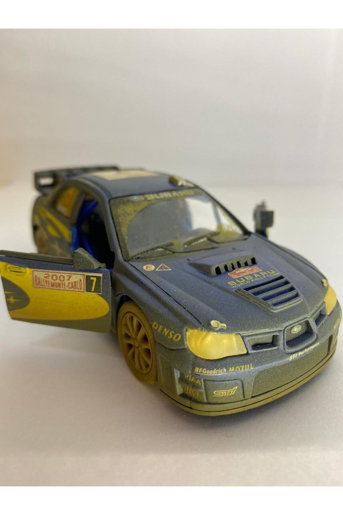 مدل خودرو ماشین اسباب بازی فلزی سوبارو ایمپرزا WRC مادی اورجینال درب 12 سانتی متر باز می شود Diecast