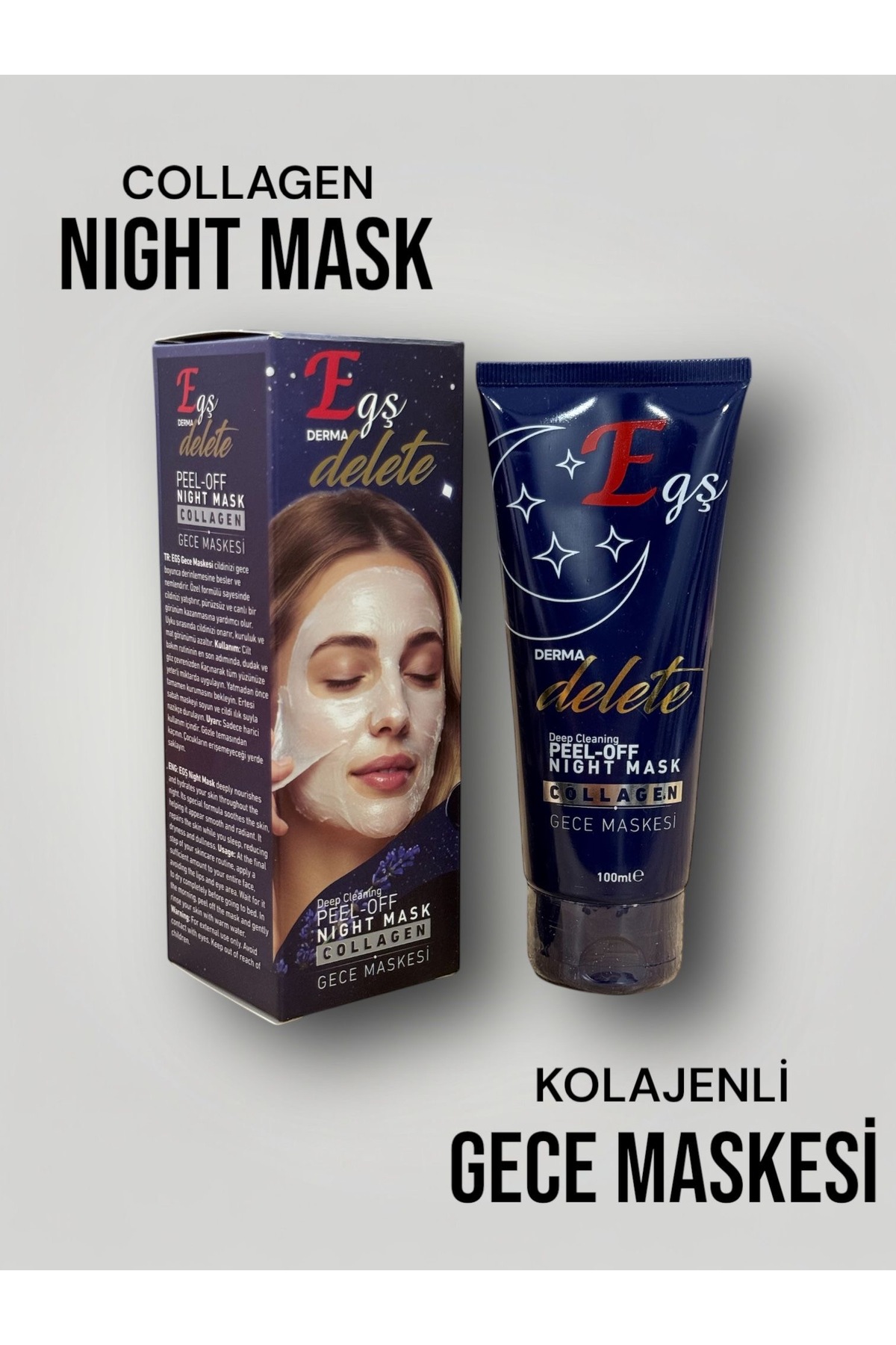 ماسک صورت شب شبانه کلاژن DERMADLETE Egş DERMA delete