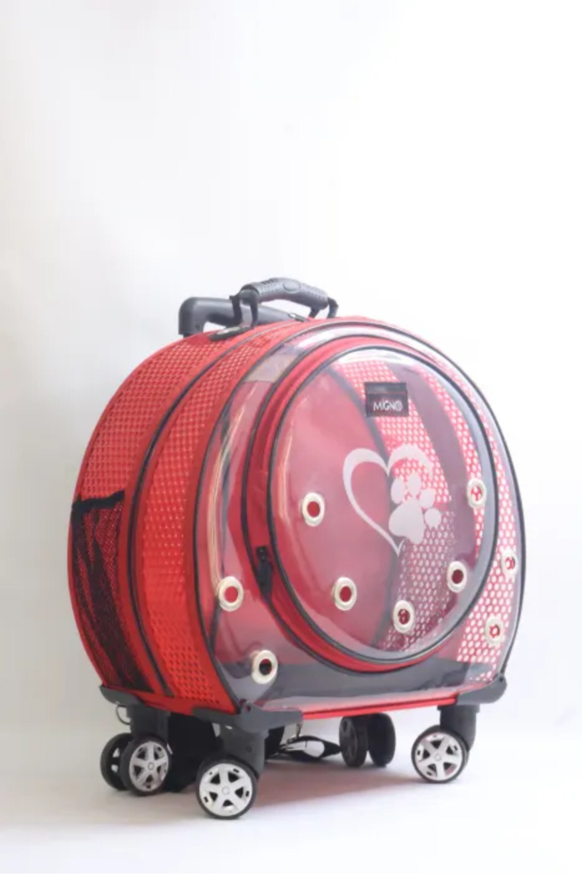 کیف حمل گربه و سگ میگنو Migno، سری RUBY MODEL SPACE، قرمز، کد RSP002