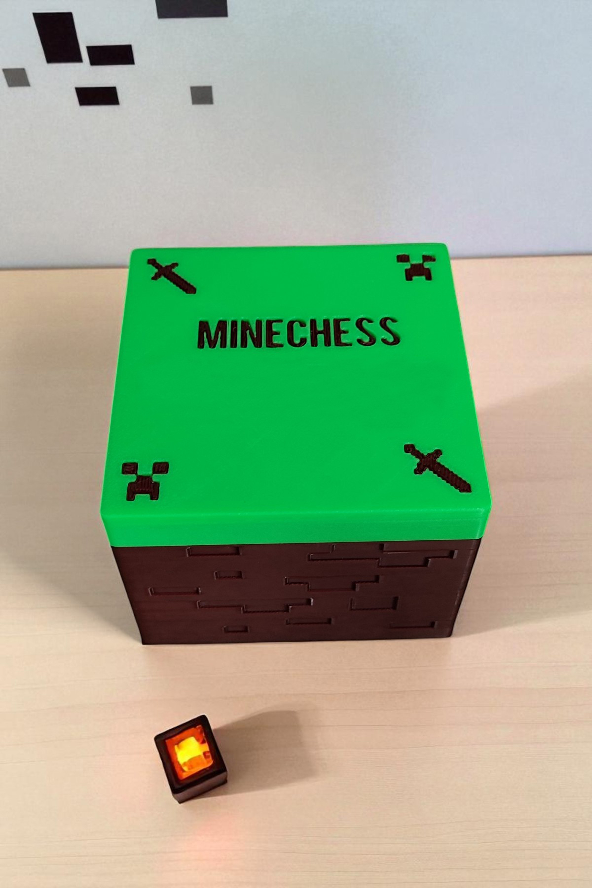 شطرنج ست بازی MINEPIXEL BOXED GAME هدیه دکور Vaiflagy Store