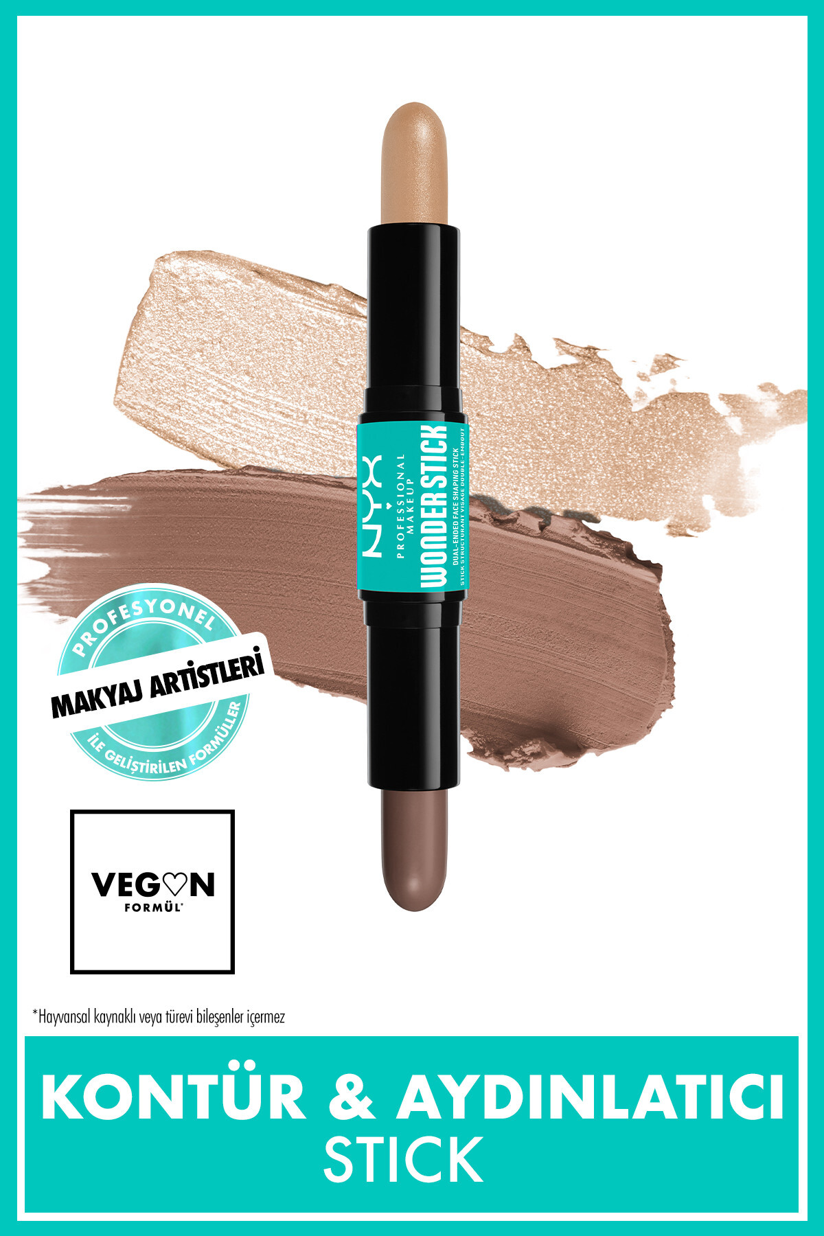 کانتور WONDER STICK CONTOUR CREAM DOUBLE IDED AND ILLUMANTATING منصفانه NYX Professional Makeup