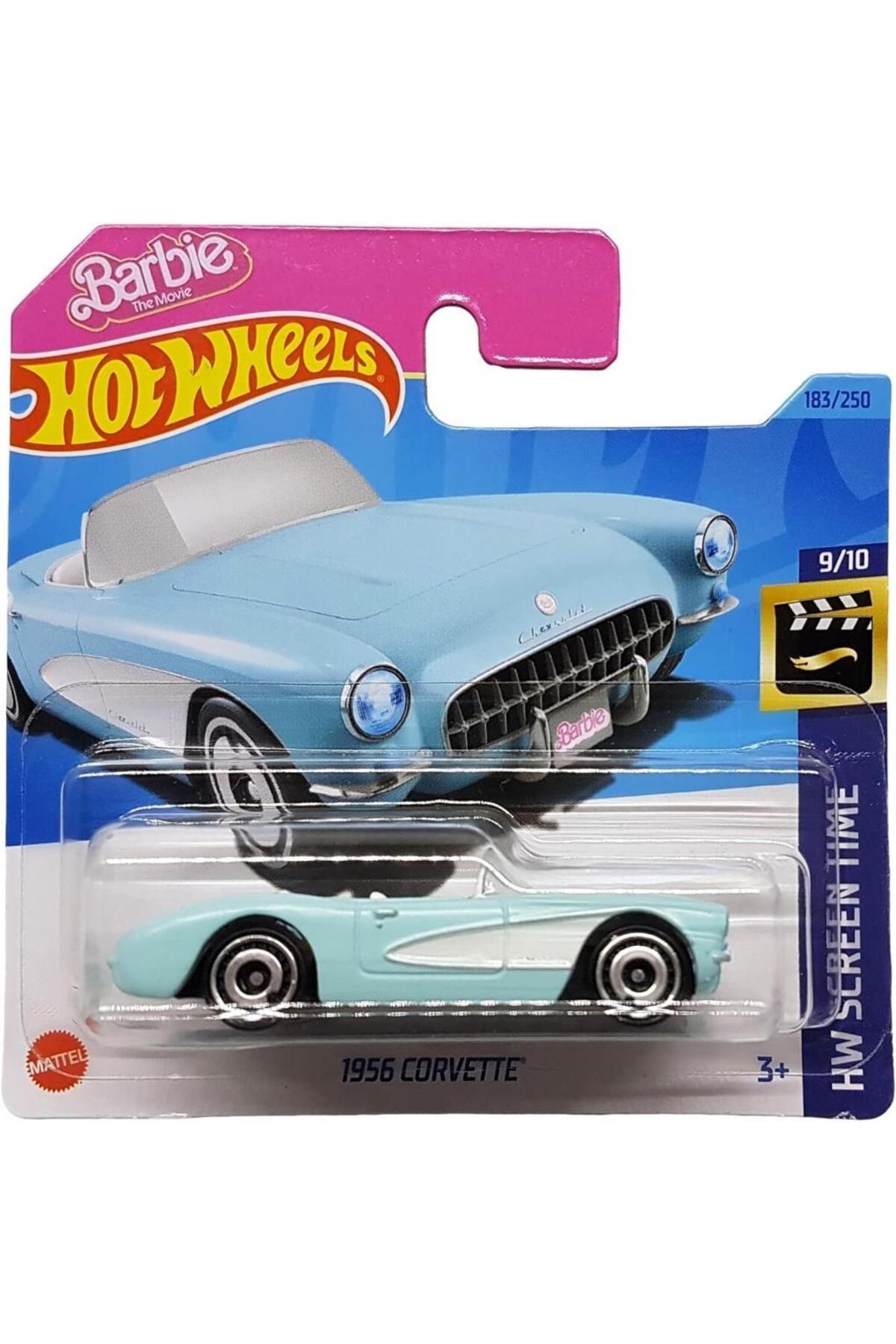 ماشین اسباب بازی CARBI BARBI 1956 CORVETTE BLUE HKK87 هات ویلز اورجینال HOT WHEELS