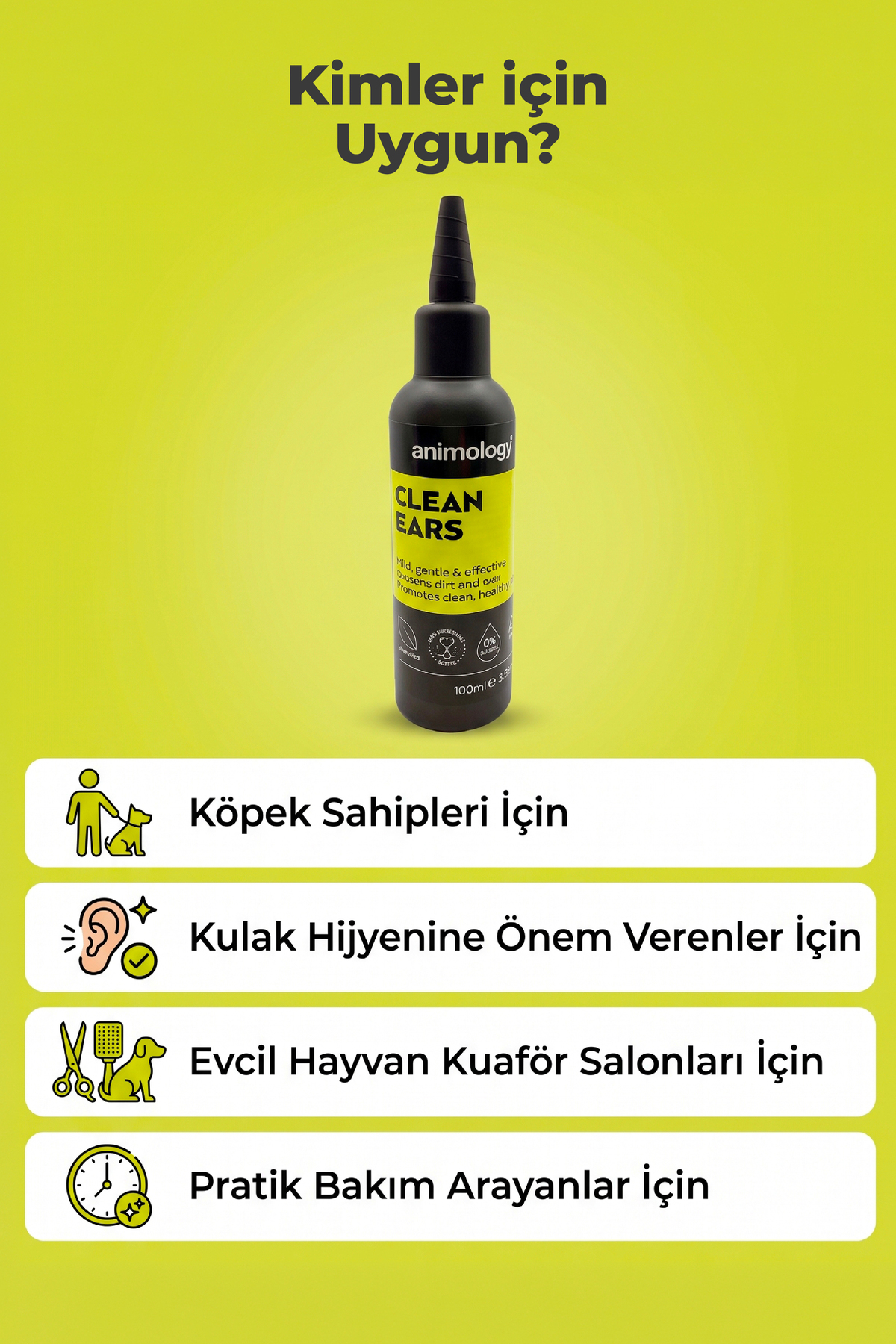لوسیون پاک‌کننده گوش سگ و گربه انیمولوژی Animology Clean Ears، ۱۰۰ میلی‌لیتر
