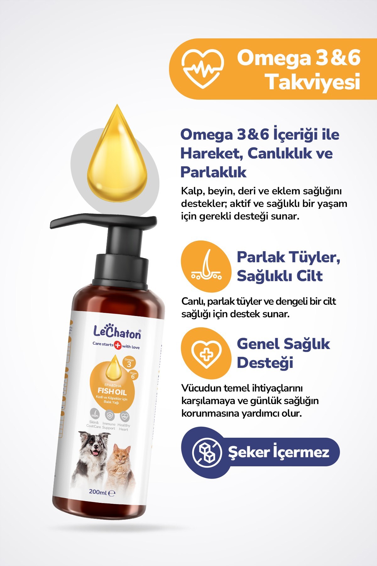 مکمل چندفرمی گربه لچاتون پت‌کر LeChaton Pet Care