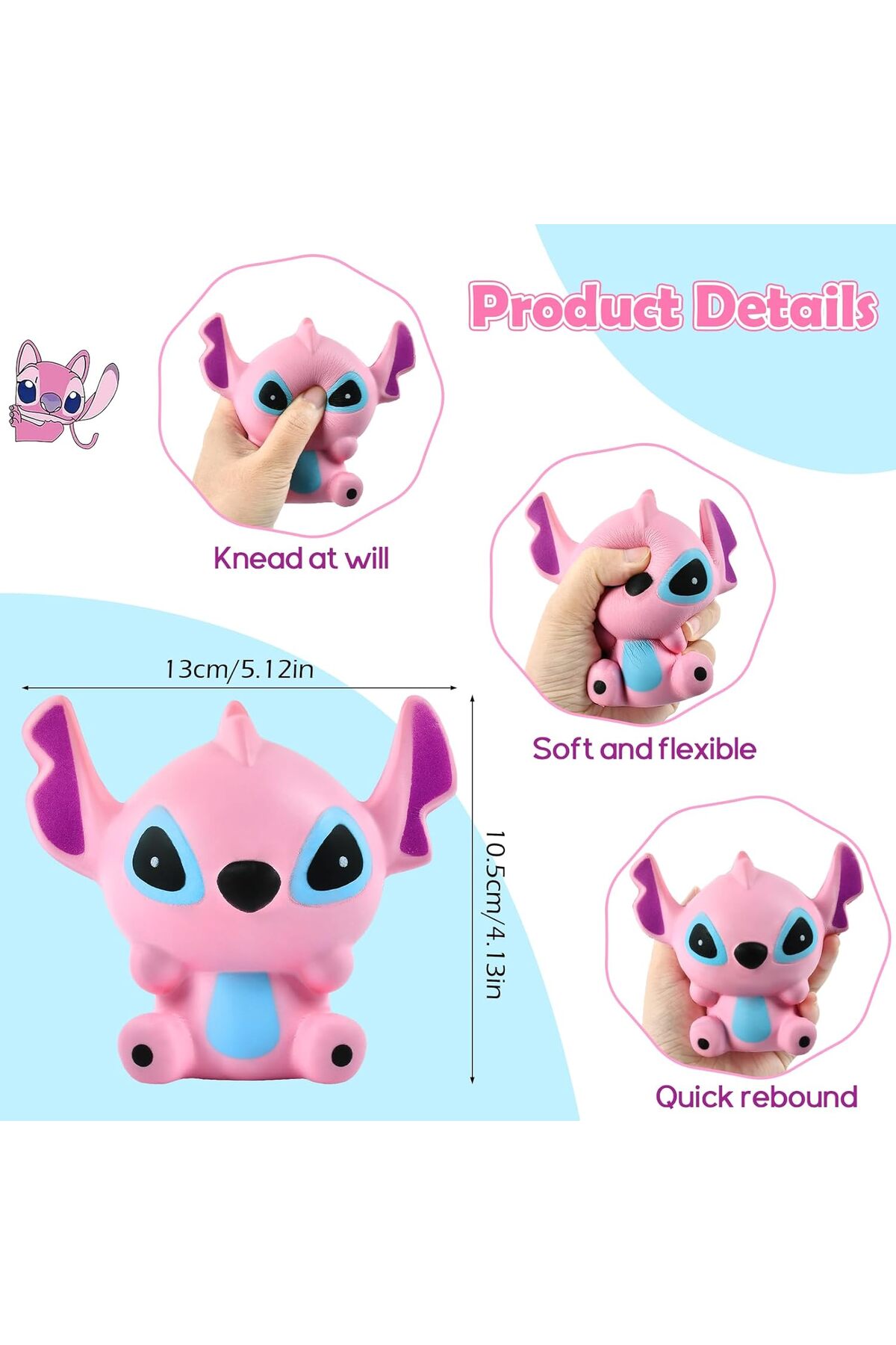 اسباب بازی های پشمی SITCH SUKUSHI SLOW RISING SCENTED CHARACTER CARTOON SOKUSHI STRESS TOY 11.5CM oyuncakçı savaş & europe shop