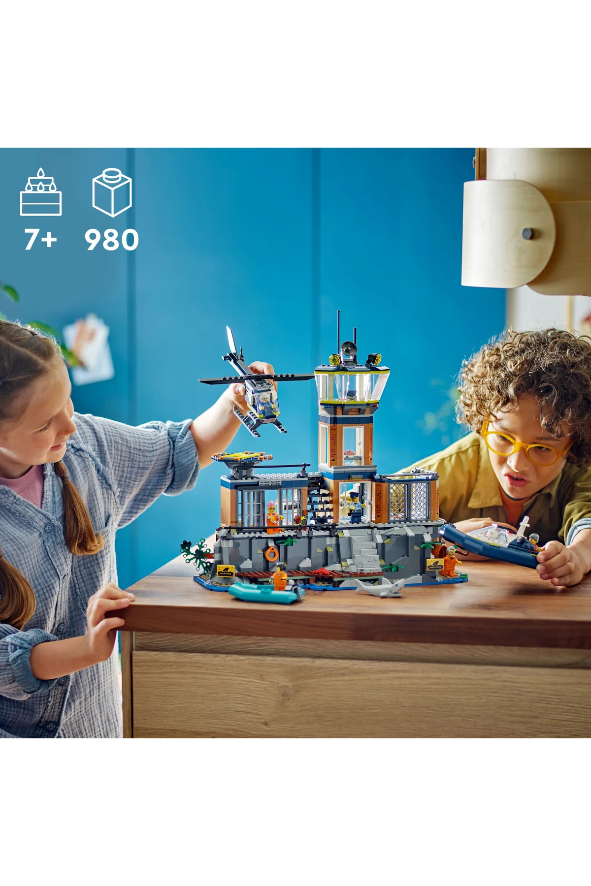 LEGO مجموعه ساخت شهر پلیس جزیره زندان 60419 7 سال و بالاتر (980 قطعه)