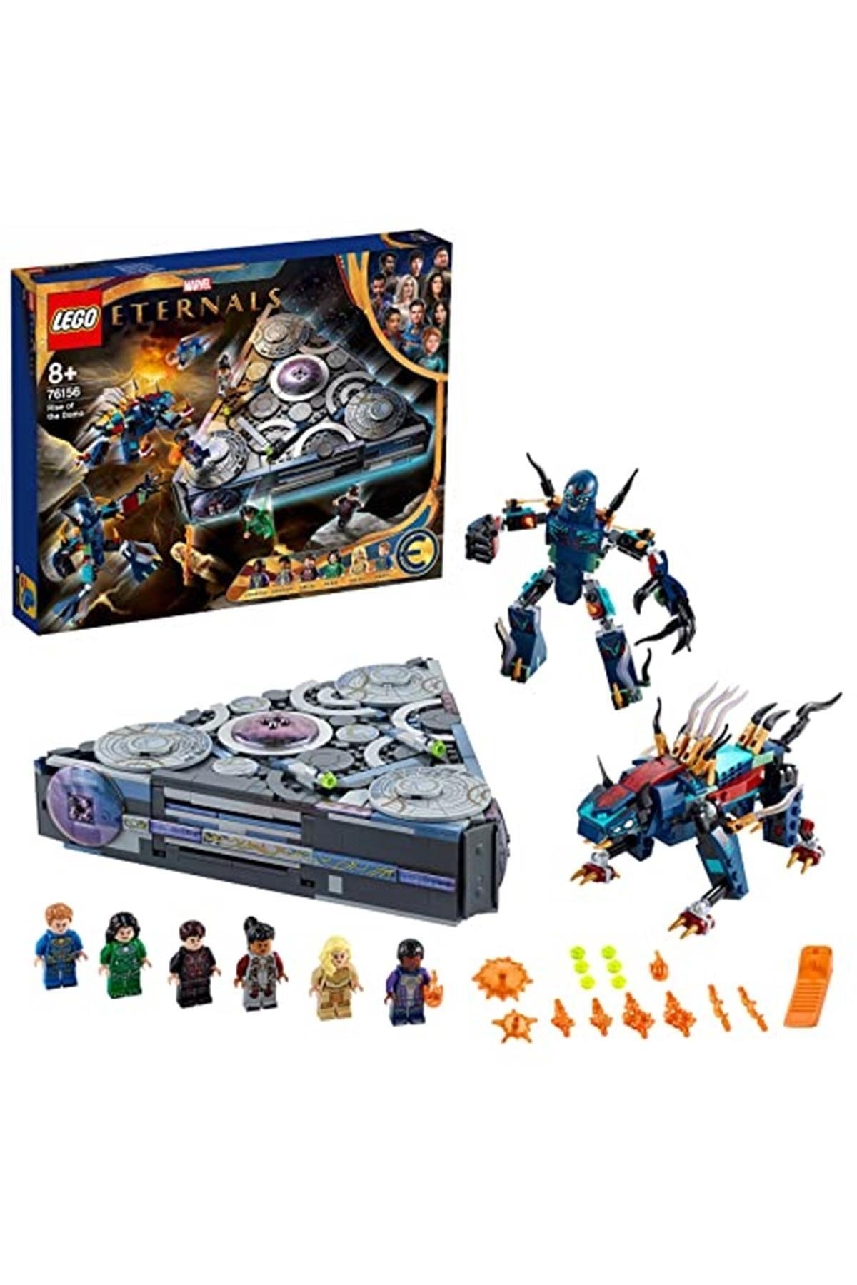 اسباب بازی های فیگور شخصیت MARVEL THE RISE OF DOMO 76156 سفینه فضایی ابرقهرمانی برای کودکان 8 سال به بالا اورجینال LEGO