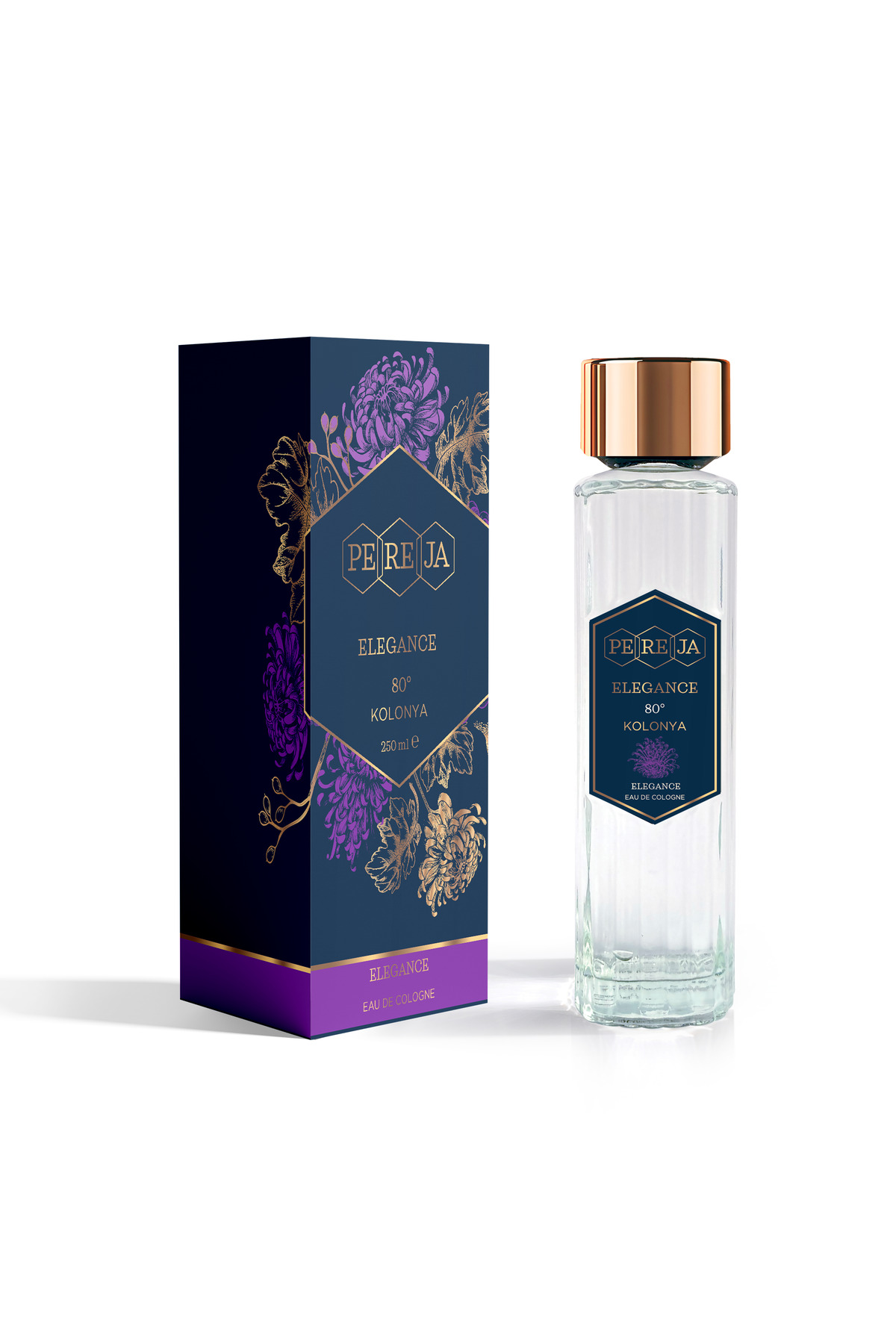 کلن بطری شیشه ای ادکلن 250 میلی لیتری ELEGANS Pereja