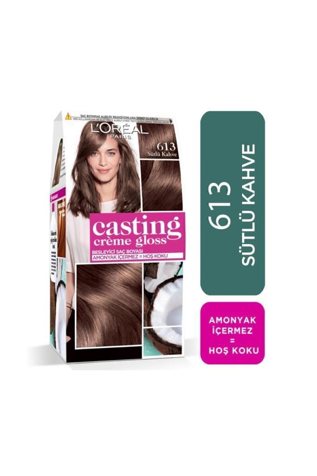 L'Oreal Paris رنگ مو Casting Creme Gloss رنگ‌ نسکافه ای شماره 613