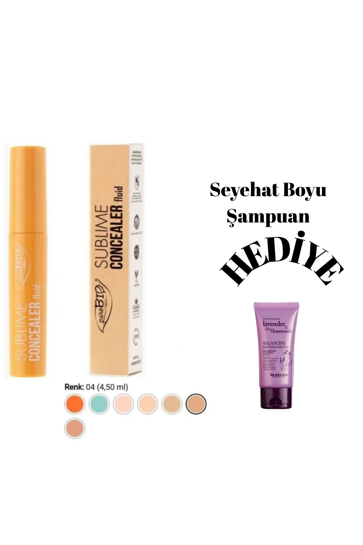 کانسیلر مایع زیر چشم 04 purobıocosmetics