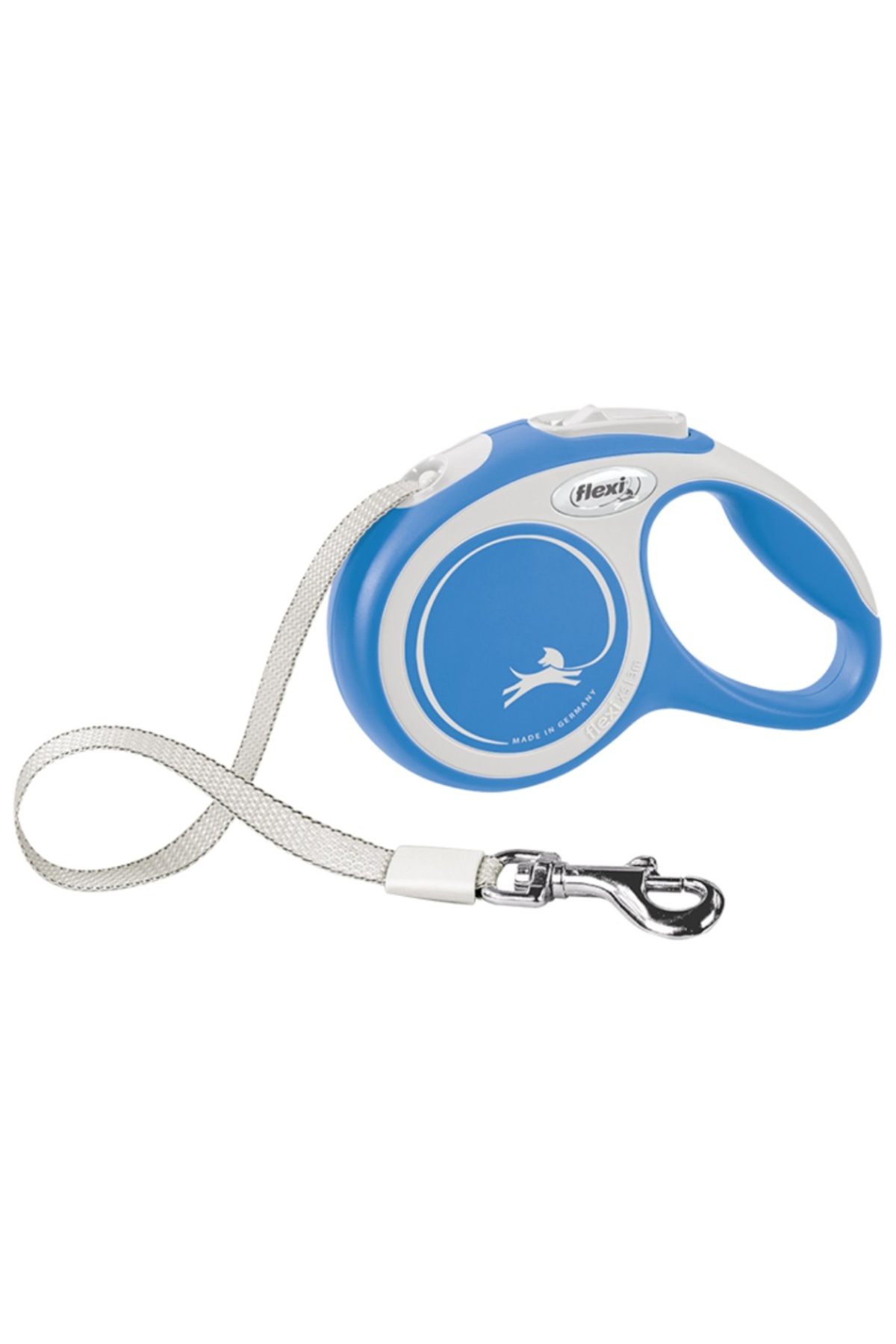 بند جمع‌شونده نواری سگ فلکسی Flexi New Comfort، سایز M، طول ۵ متر آبی 25kg