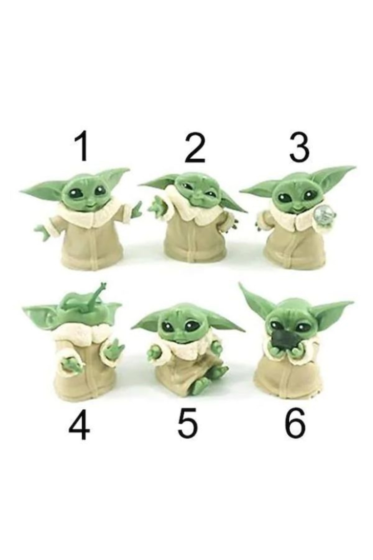 فیگور بازی STAR WARS 3D BABY YODA MINI FIGURE TOY 6CM 1 PIECE از ترکیه Çılgıntrend