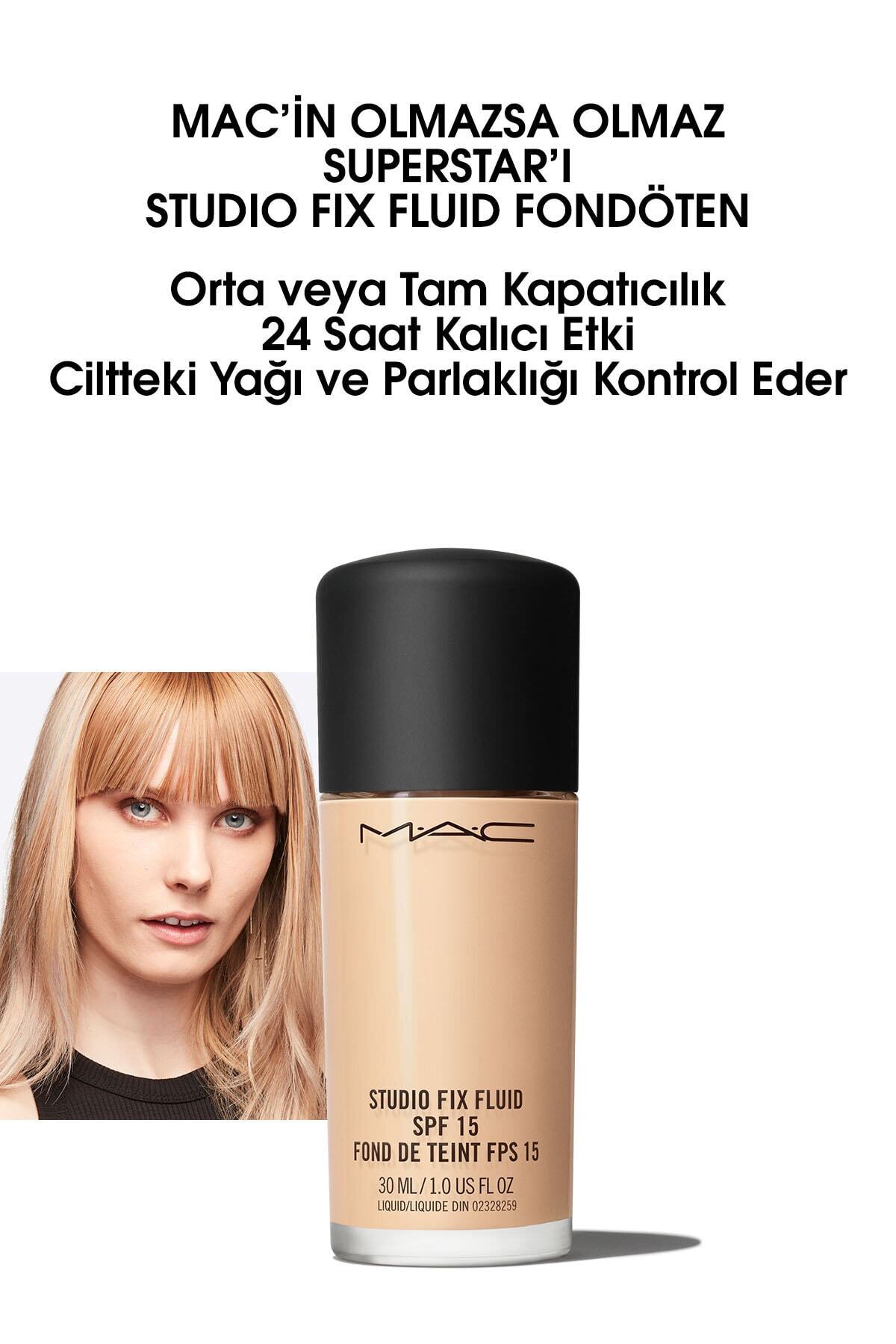 Mac پایه مایع پوست استودیو فیکس SPF 15 NC15