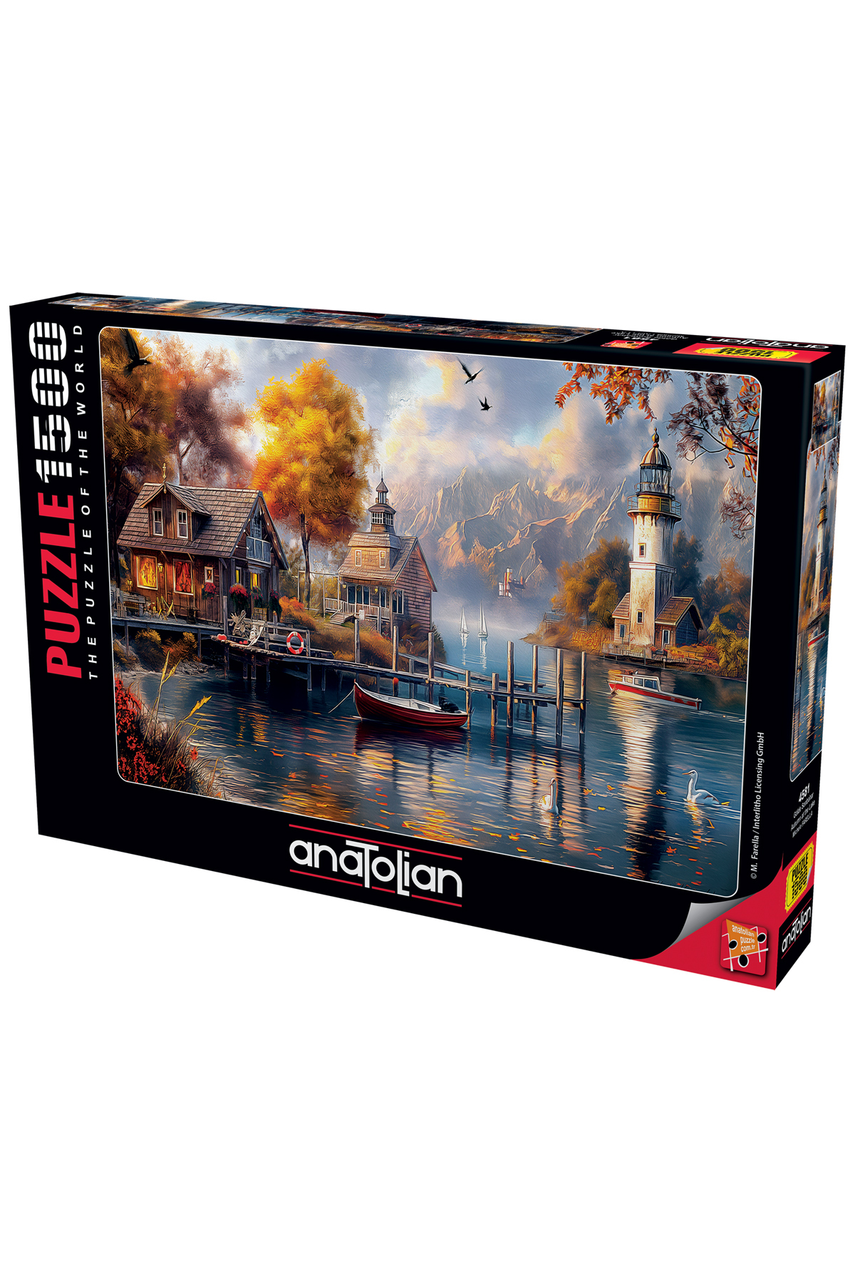 پازل 1500 قطعه پاییز در دریاچه 4581 اورجینال Anatolian Puzzle