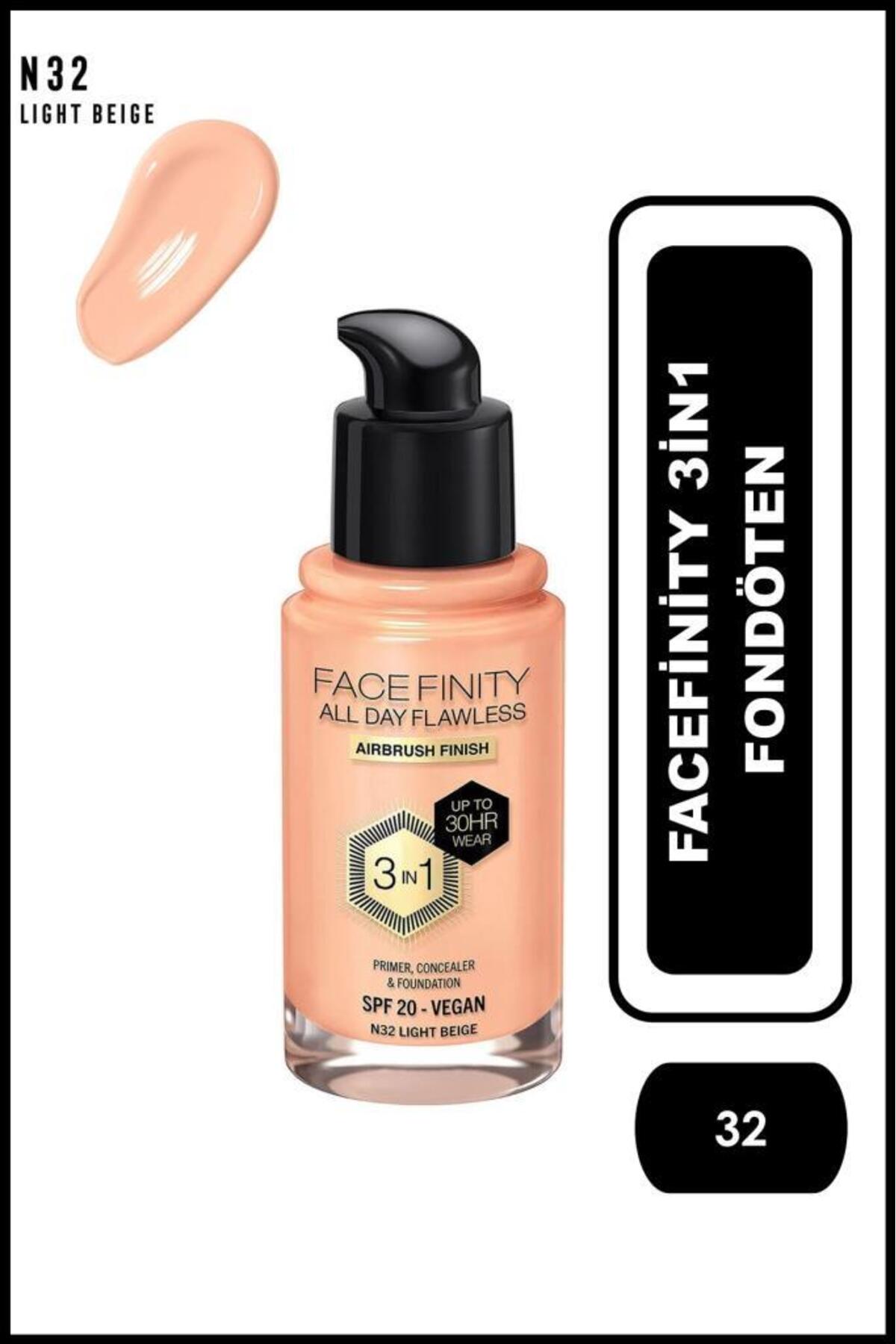 کرم‌پودر مکس فکتور Max Factor Facefinity 3in1 شماره ۳۲ بژ روشن