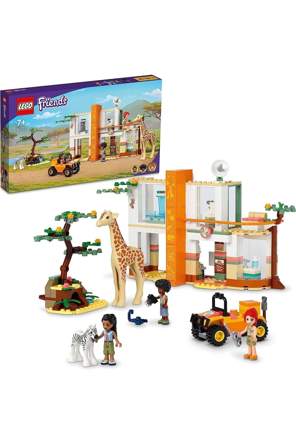 لگو و اسباب بازی های ساخت محور ® FRIENDS MIA'S WILD ANIMAL RESCUE CENTER 41717 3 TOYS برای سنین 7 سال به بالا اورجینال LEGO