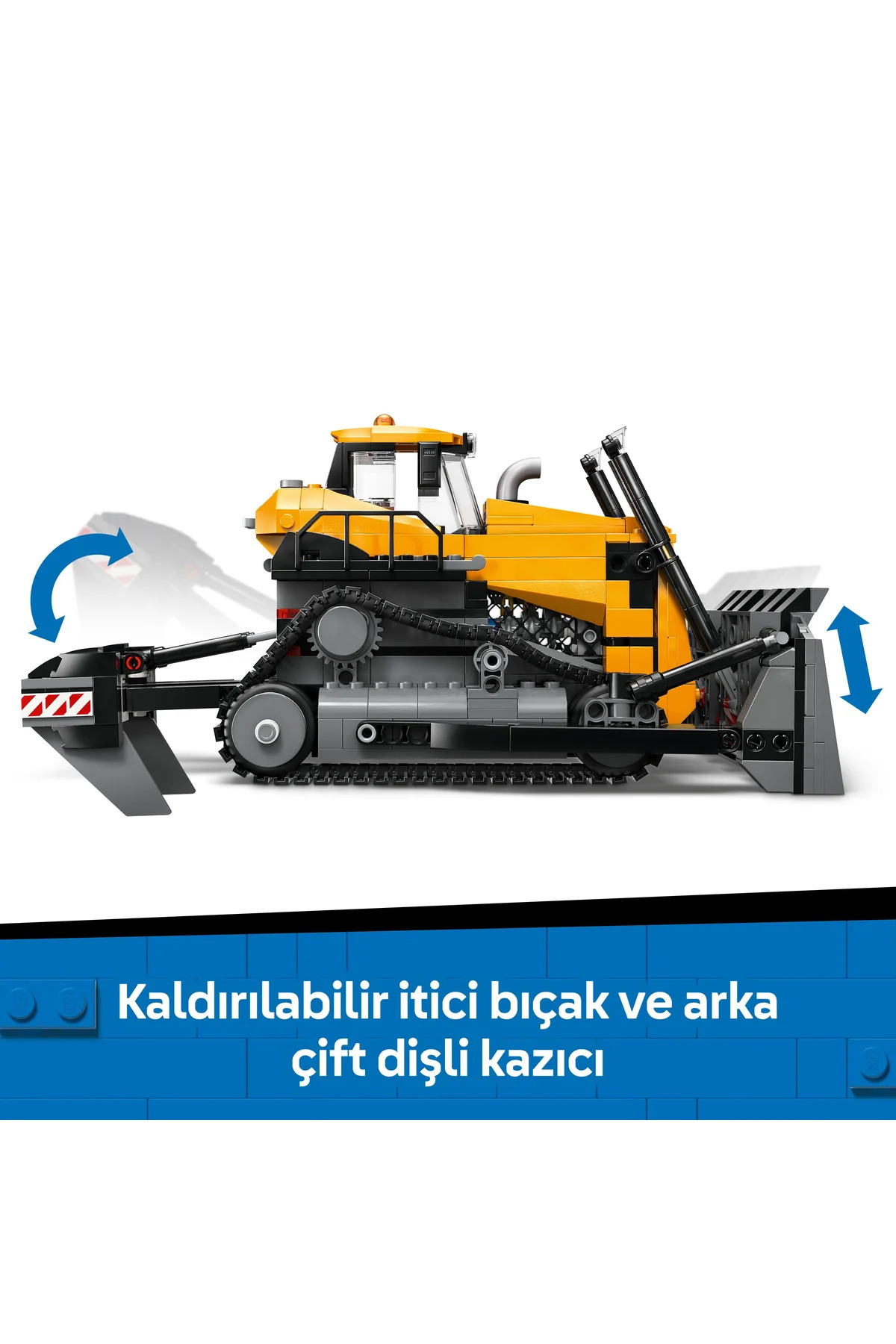 لگو و اسباب بازی های ساخت محور ® CITY YELLOW BULDOZER 60466 مجموعه ساختمانی خلاقانه برای کودکان 8 سال به بالا 682P از ترکیه LEGO